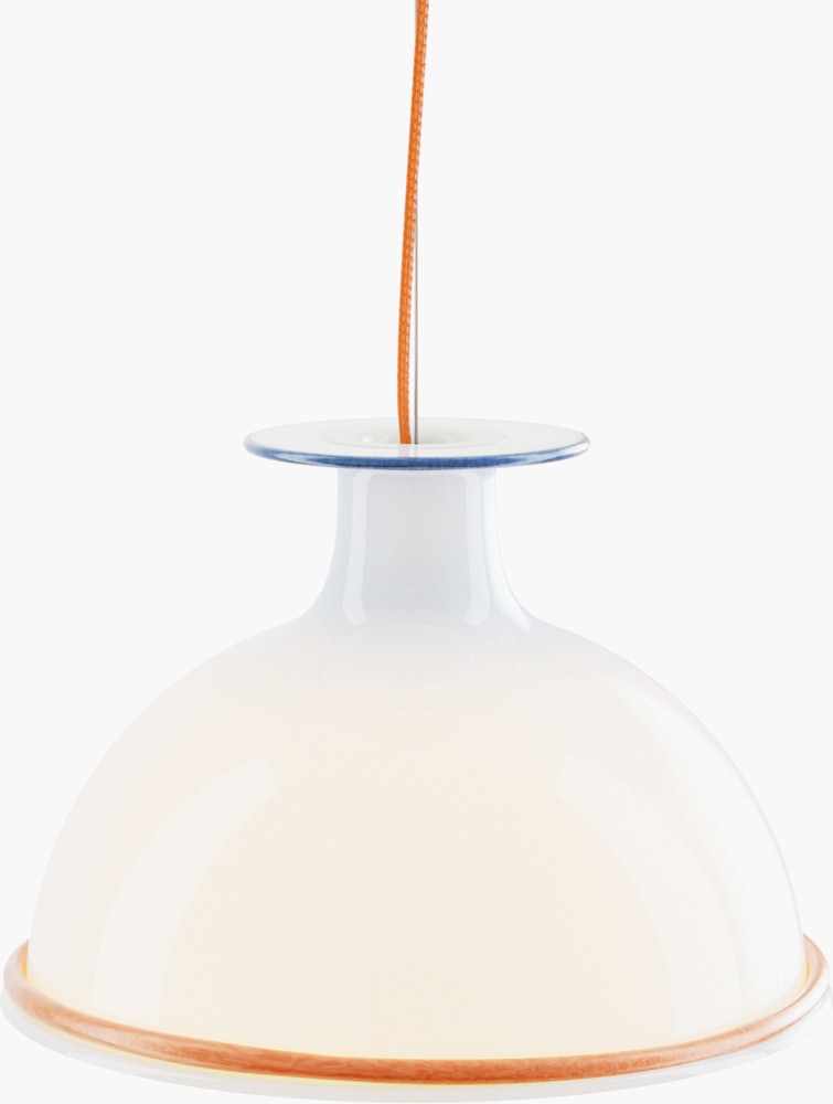 Mark Pendant - 11.8 x 8.46, Orange / Blue
