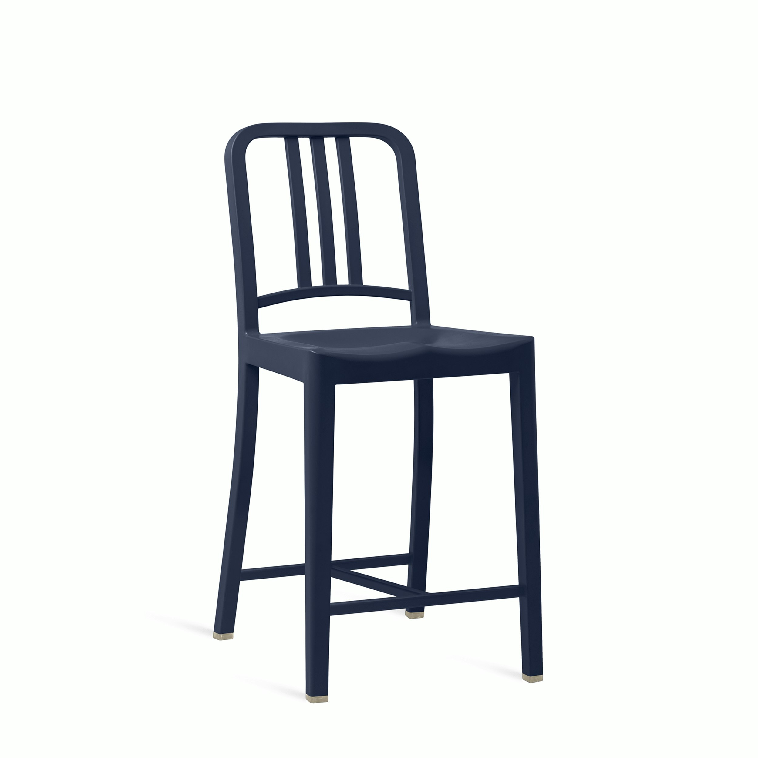 111 Navy Stool - Counter Height, Dark Blue