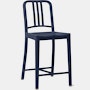 111 Navy Stool - Counter Height, Dark Blue