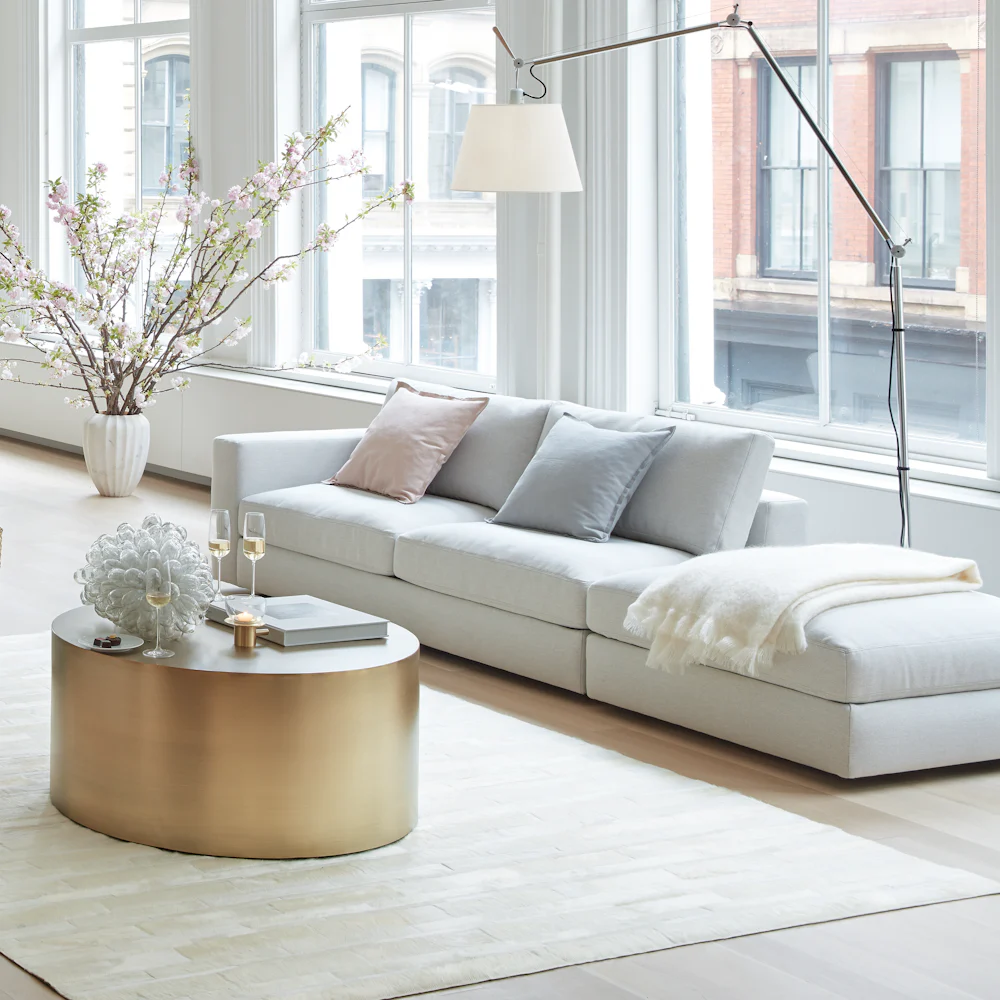 Thin Strip Cowhide Rug