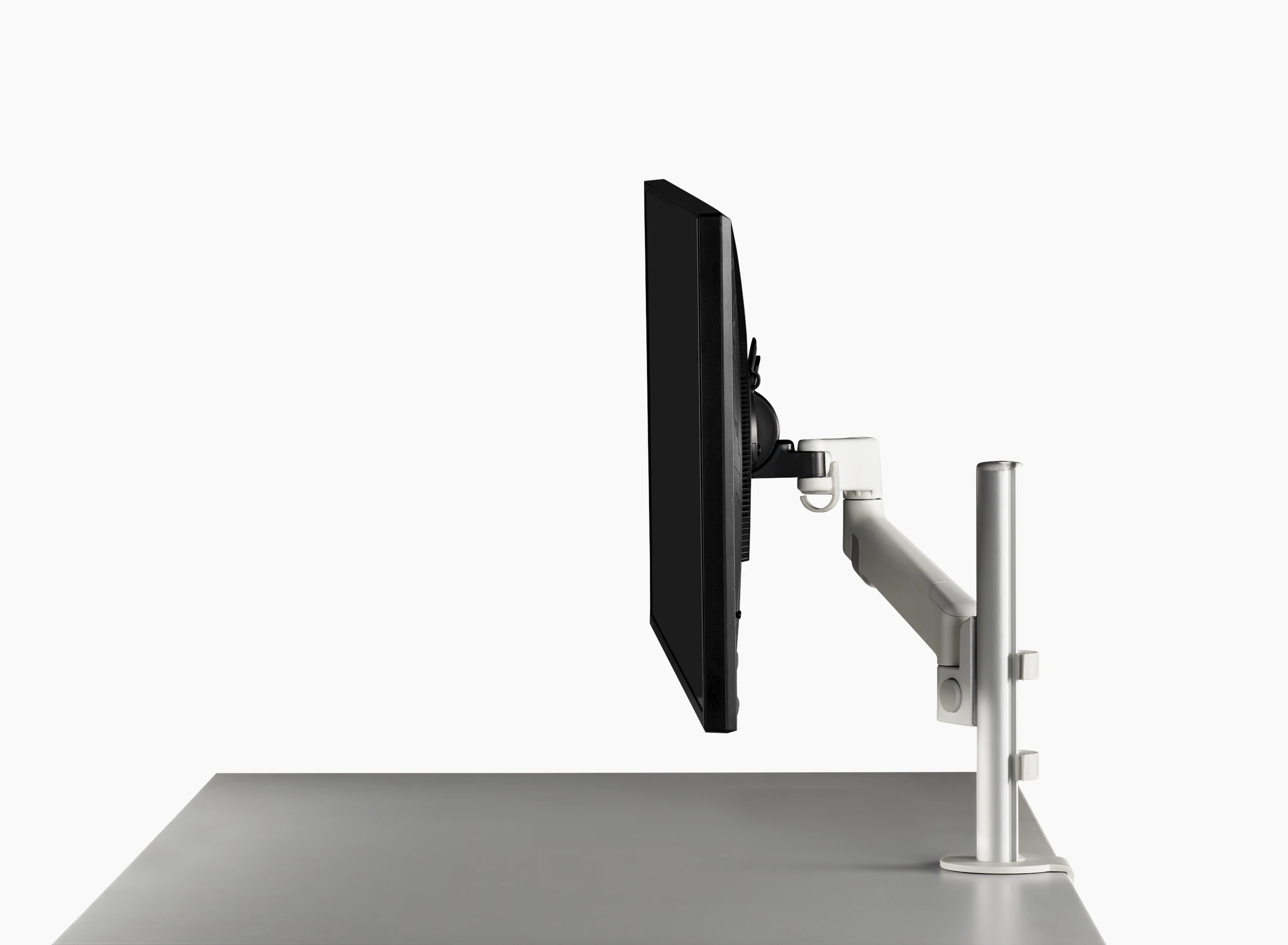 Lima Monitor Arm - Single Arm, White