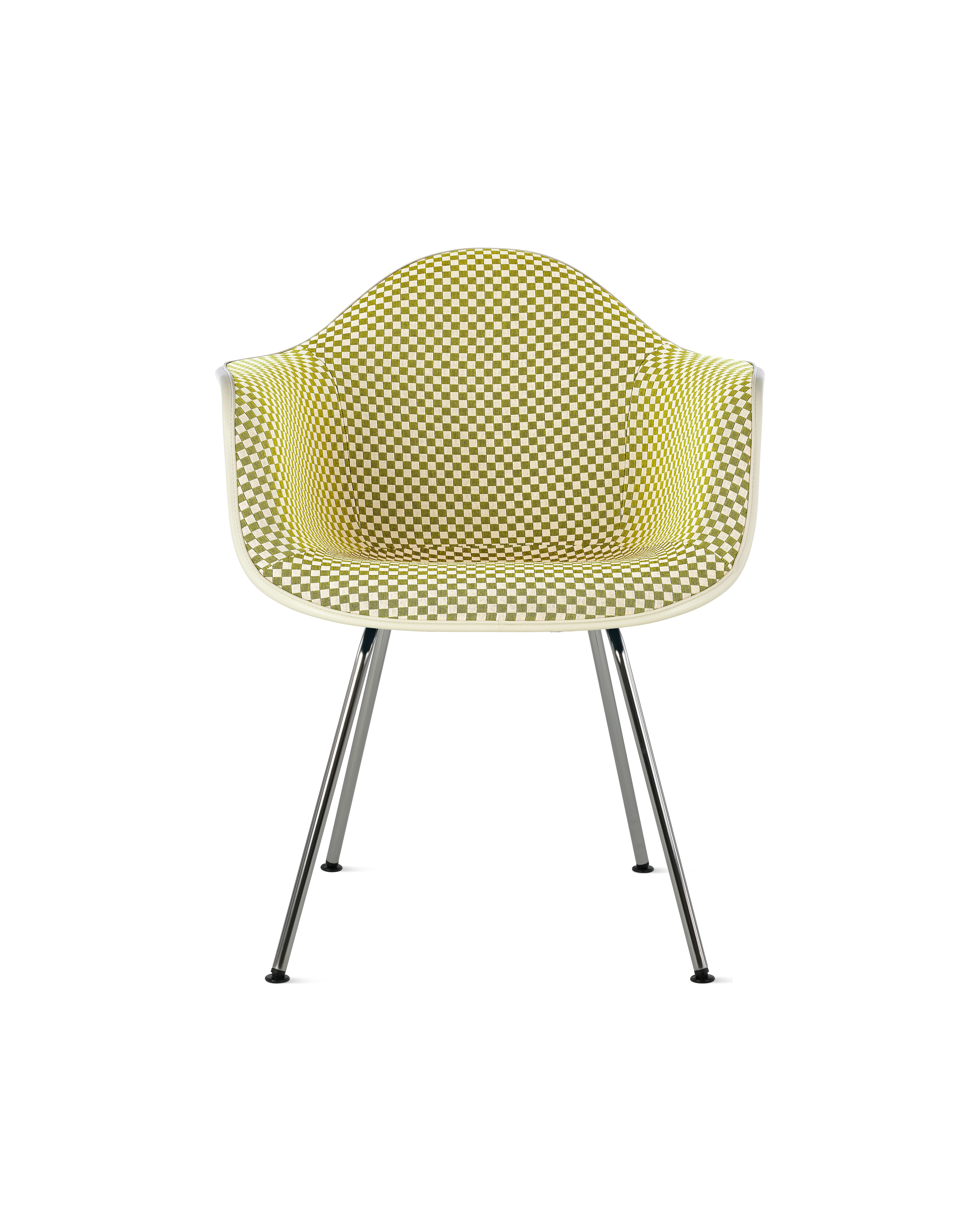 Eames Upholstered Molded Plastic Armchair