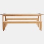 Terassi Dining Set - 2 Benches, Teak