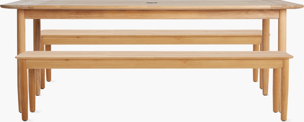 Terassi Dining Set - 2 Benches, Teak
