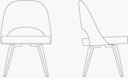 Side Chair - Wood Legs