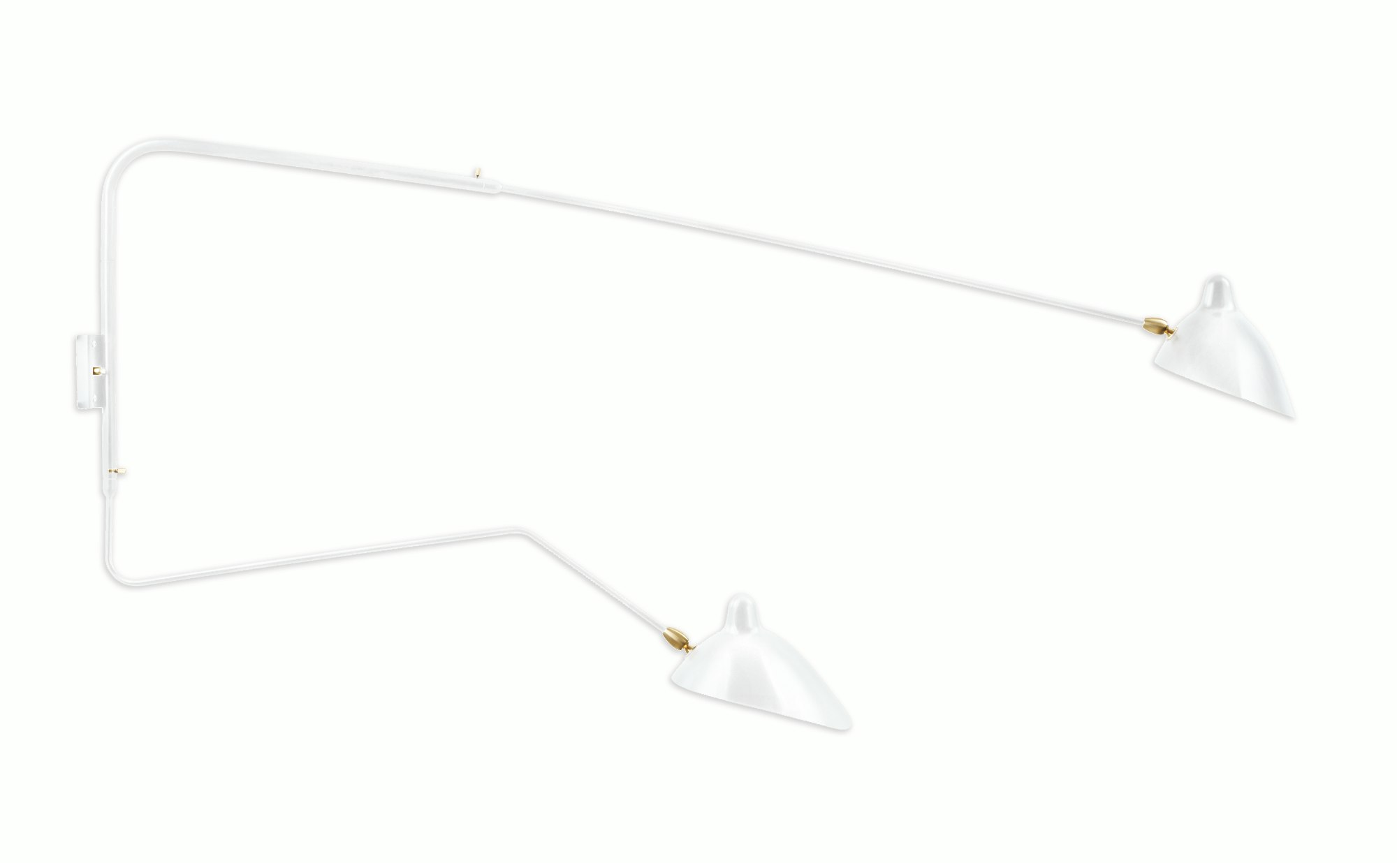 Serge Mouille Two-Arm Wall Sconce