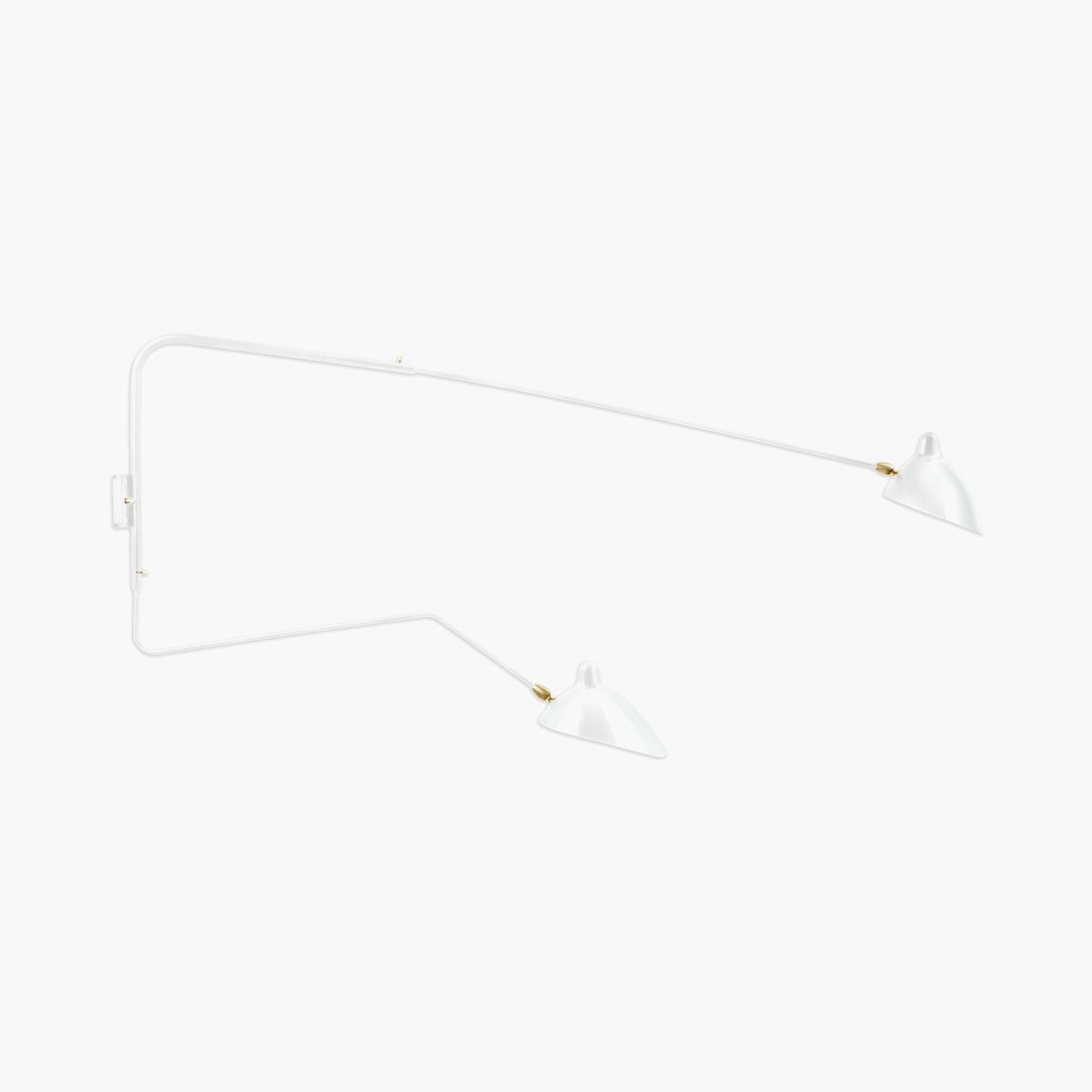 Serge Mouille Two-Arm Wall Sconce Serge Mouille Two-Arm Wall Sconce