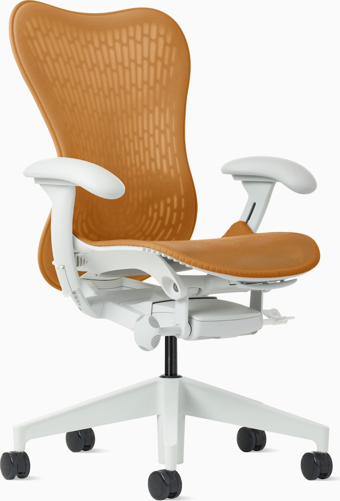 Mirra 2 Chair in Alpine with Ochre Butterfly Suspension