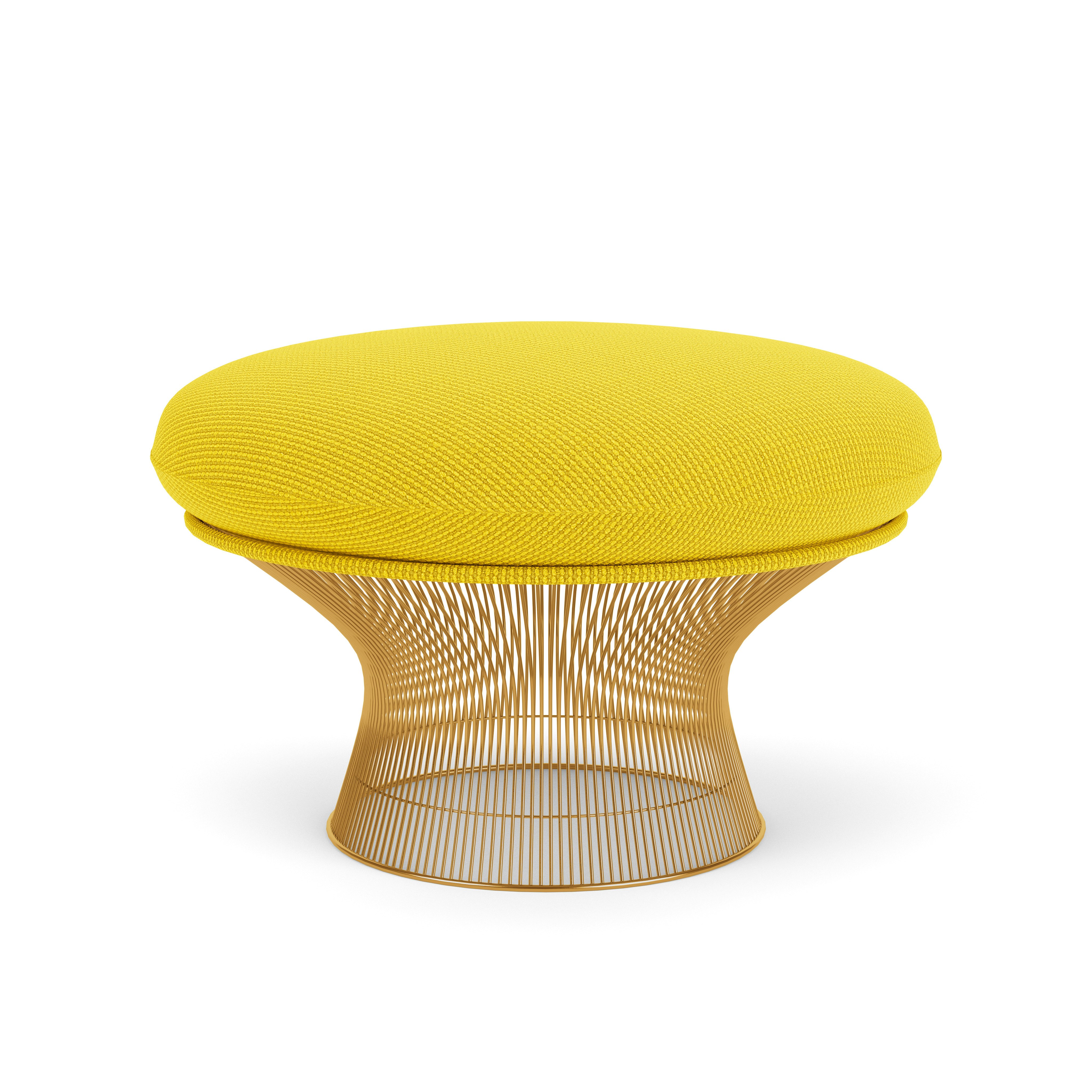 Platner Ottoman - Gold,  Cato,  Yellow