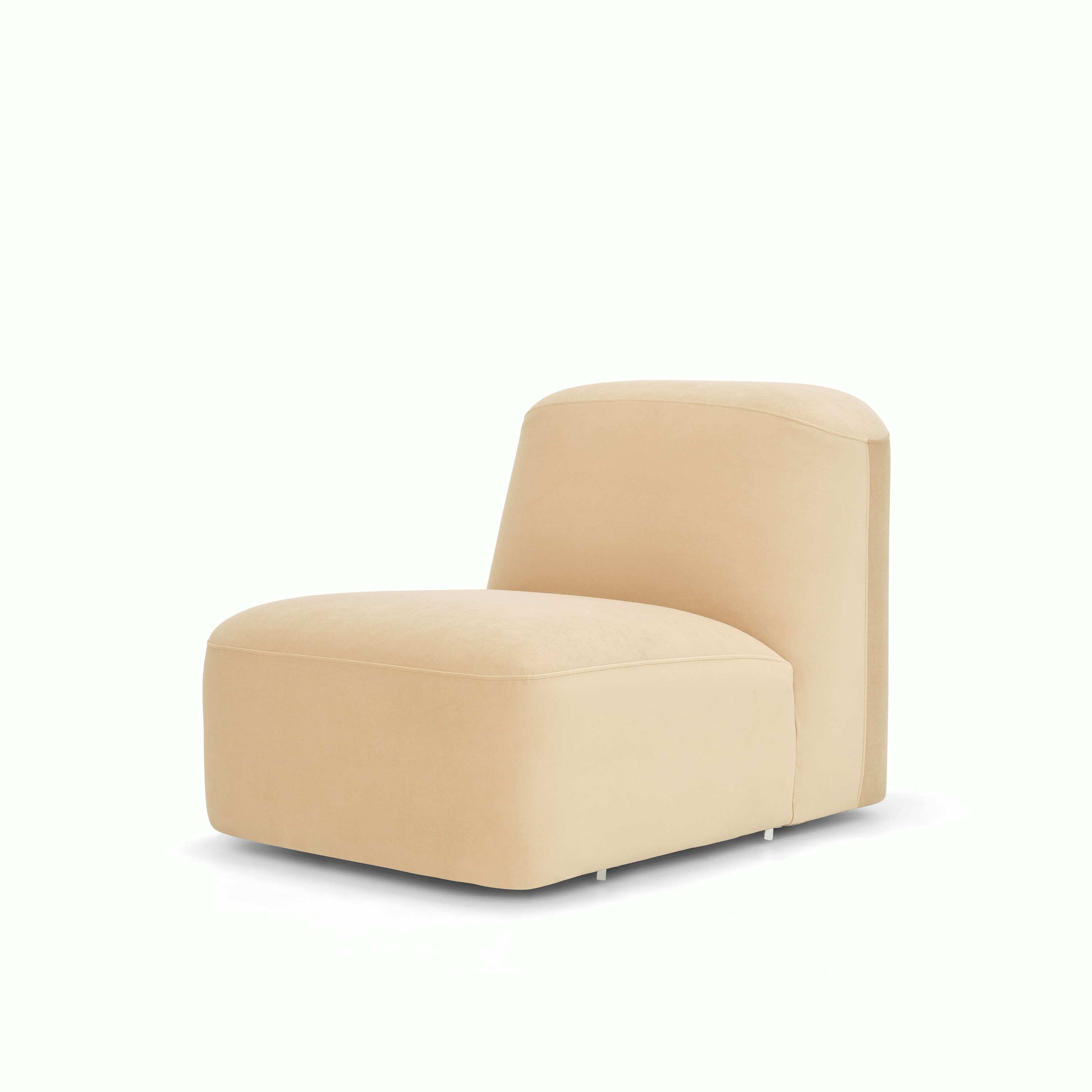 Muse Armless Single Seater, Velvet Dune
