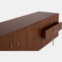 Loop Media Unit,  walnut,  chrome