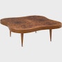 Rohde Paldao coffee table in walnut burl front view