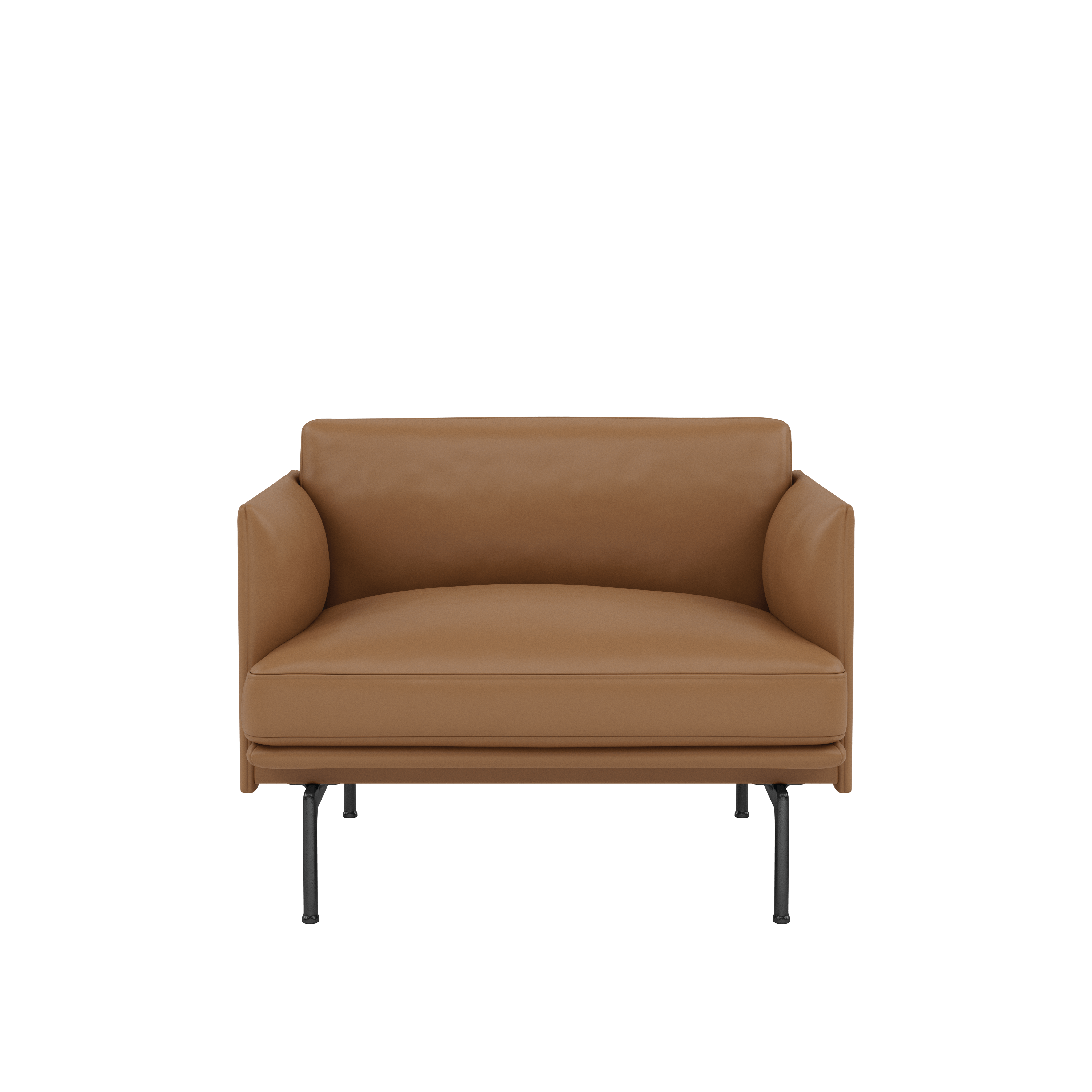 Outline Studio Chair, Refine leather cognac