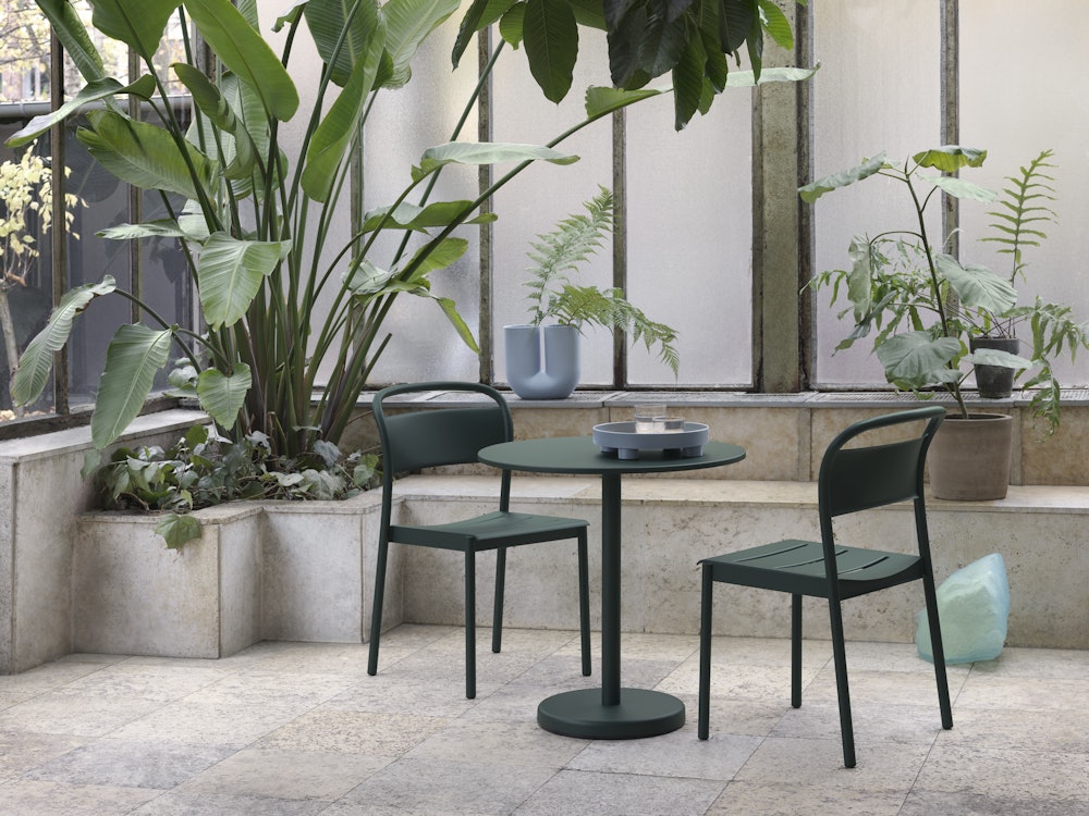 Linear Steel Café Set