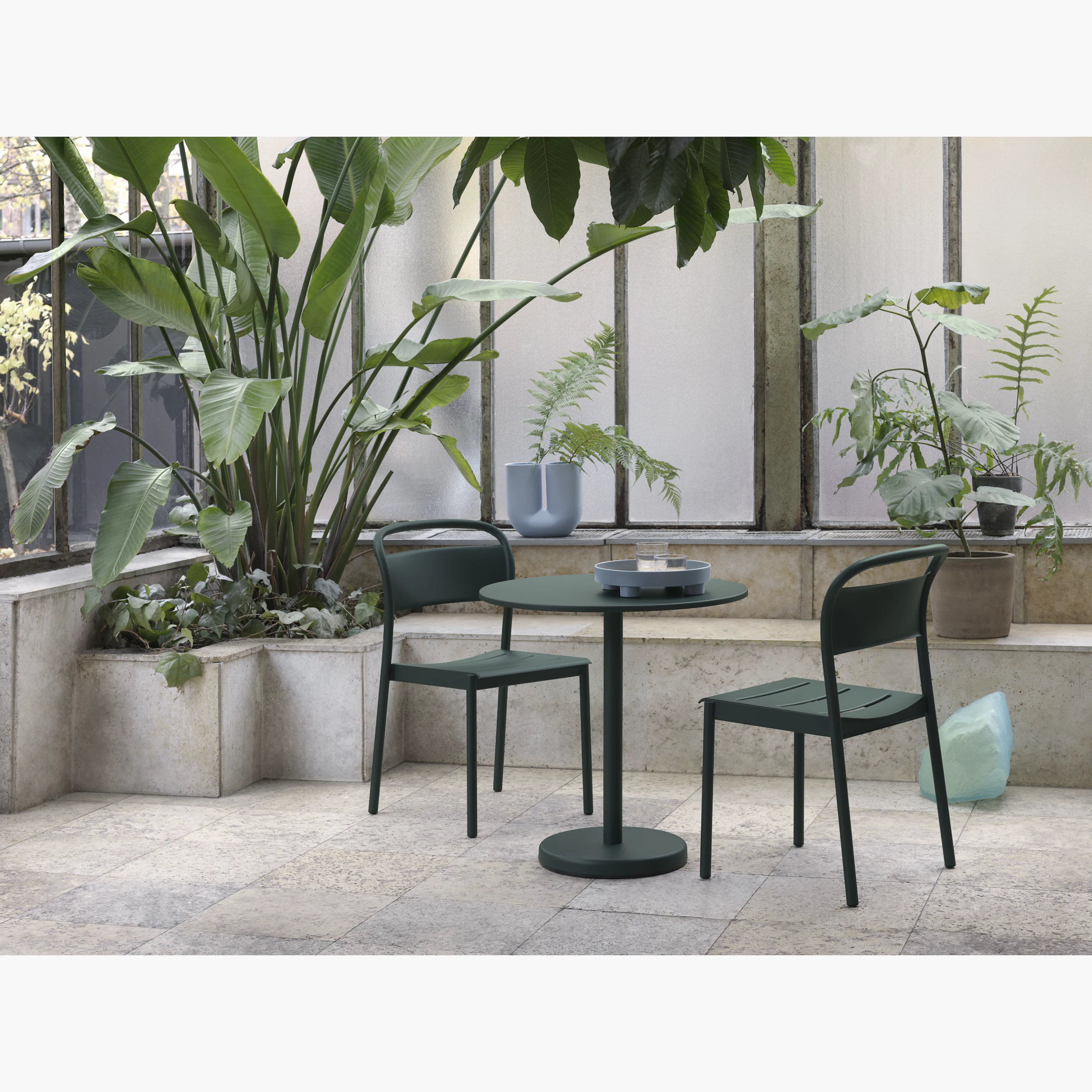 Cafe Set Design Linear Steel Café Set – Design Within Reach