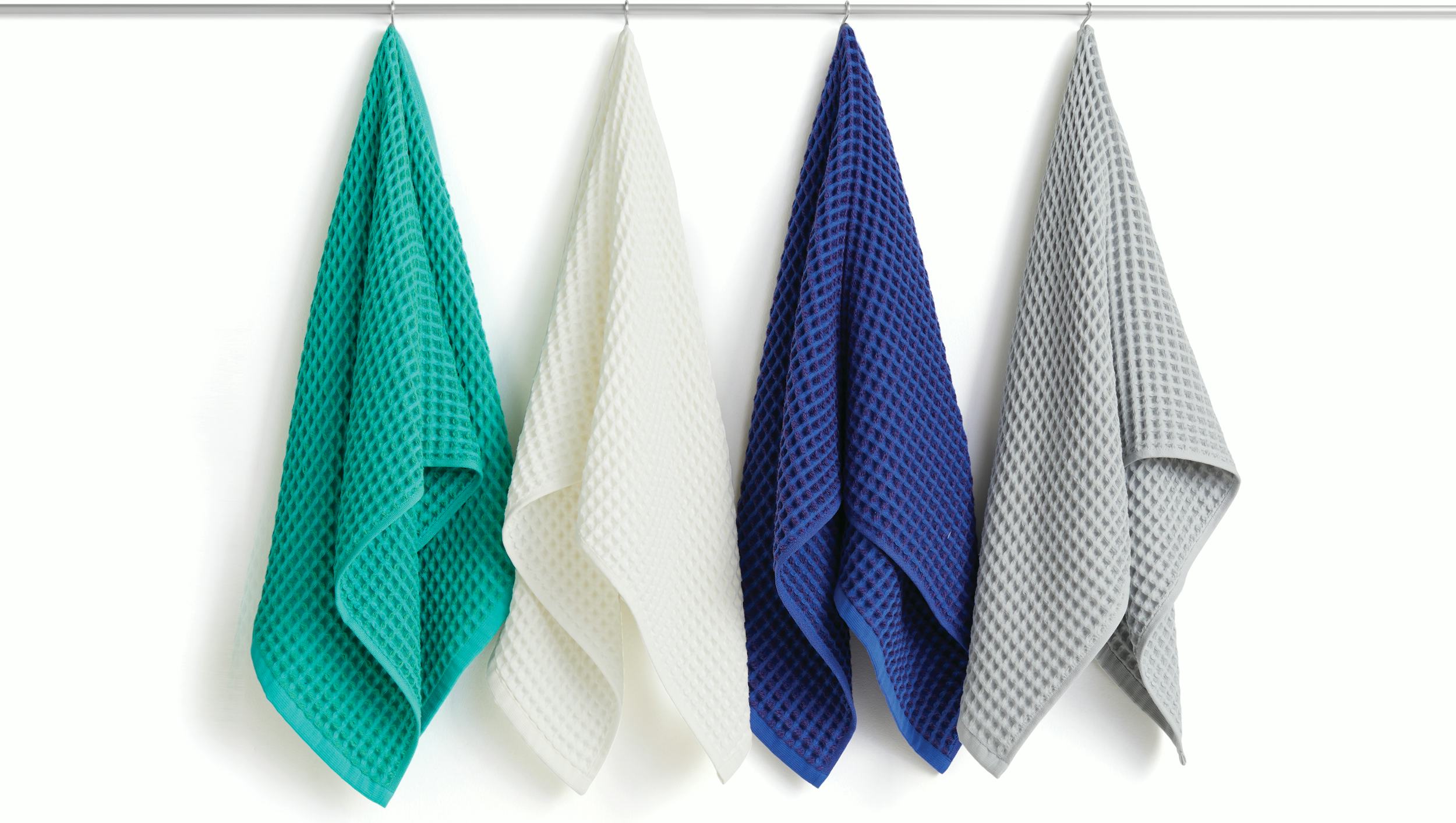 Set of 4 Dish Cloths Hand Towels Sky Blue Waffle Cotton HAY Twist Danish  Denmark