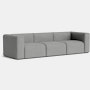 Mags 3 Seat Sofa - Pecora, Grey