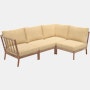 Tradition Outdoor Open Corner Sectional - Honey Yellow