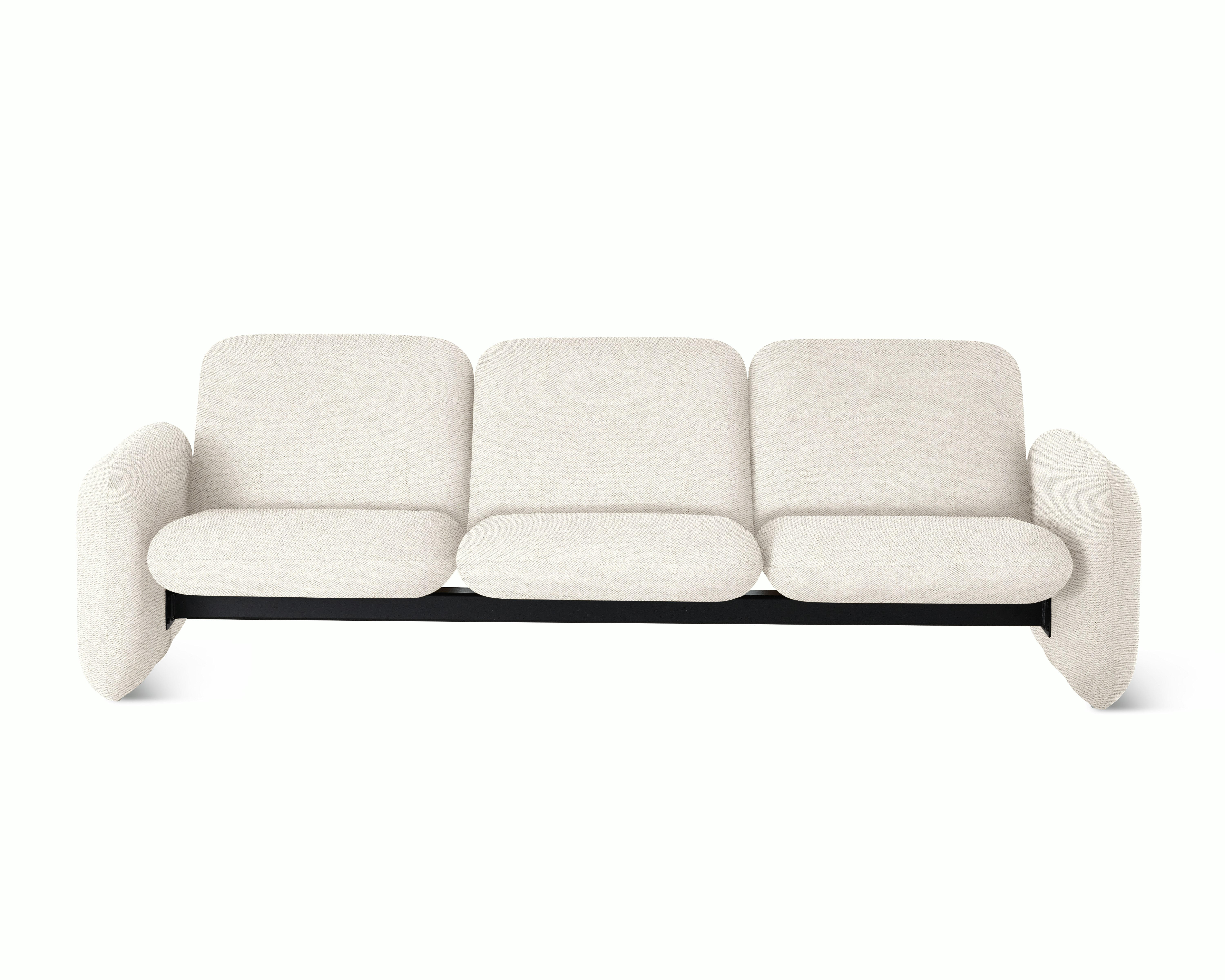 Wilkes Modular Group Three Seat Sofa - Luce,  Blanched