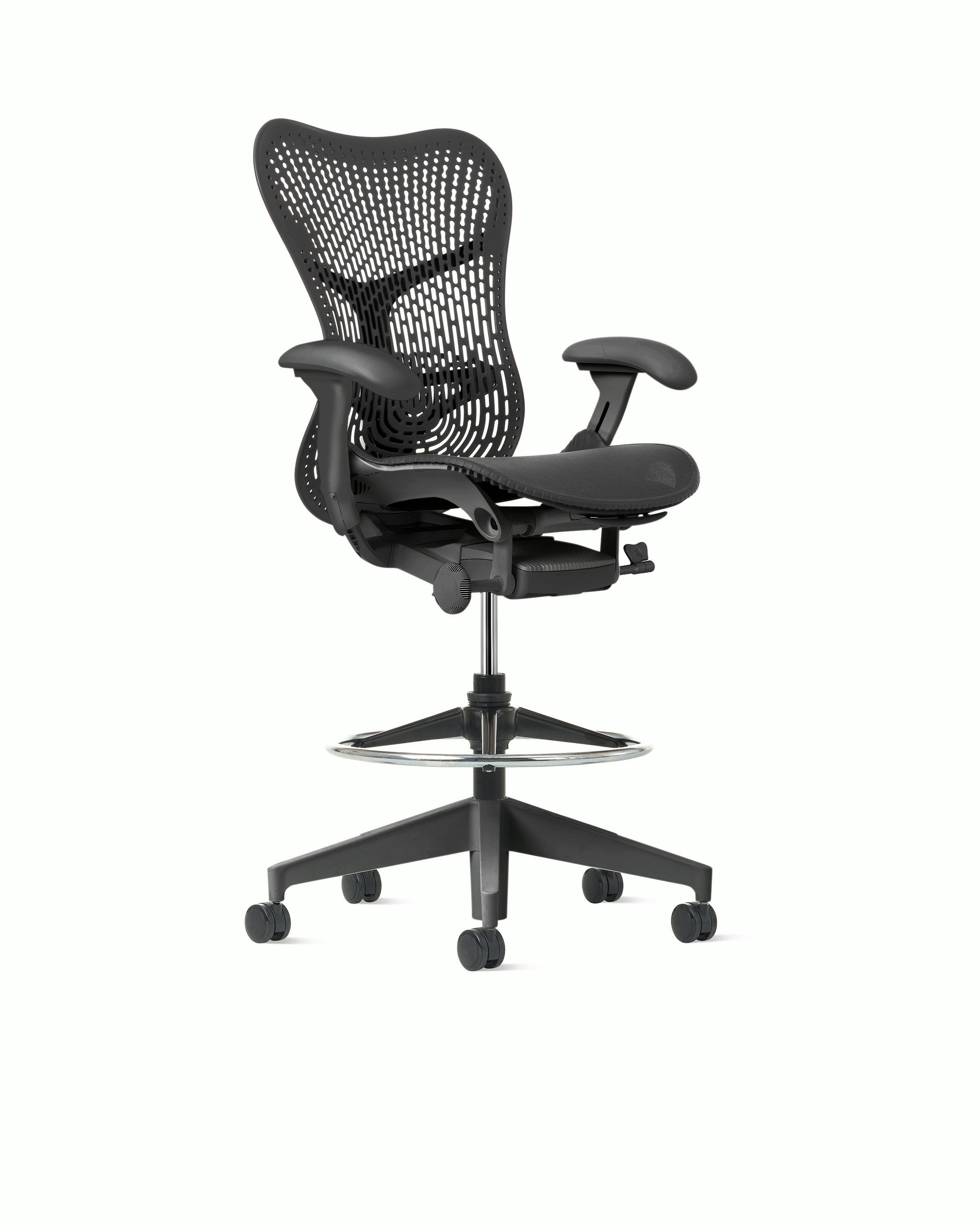 Mirra 2 Stool in Graphite with Graphite Triflex Suspension and FlexFront seat