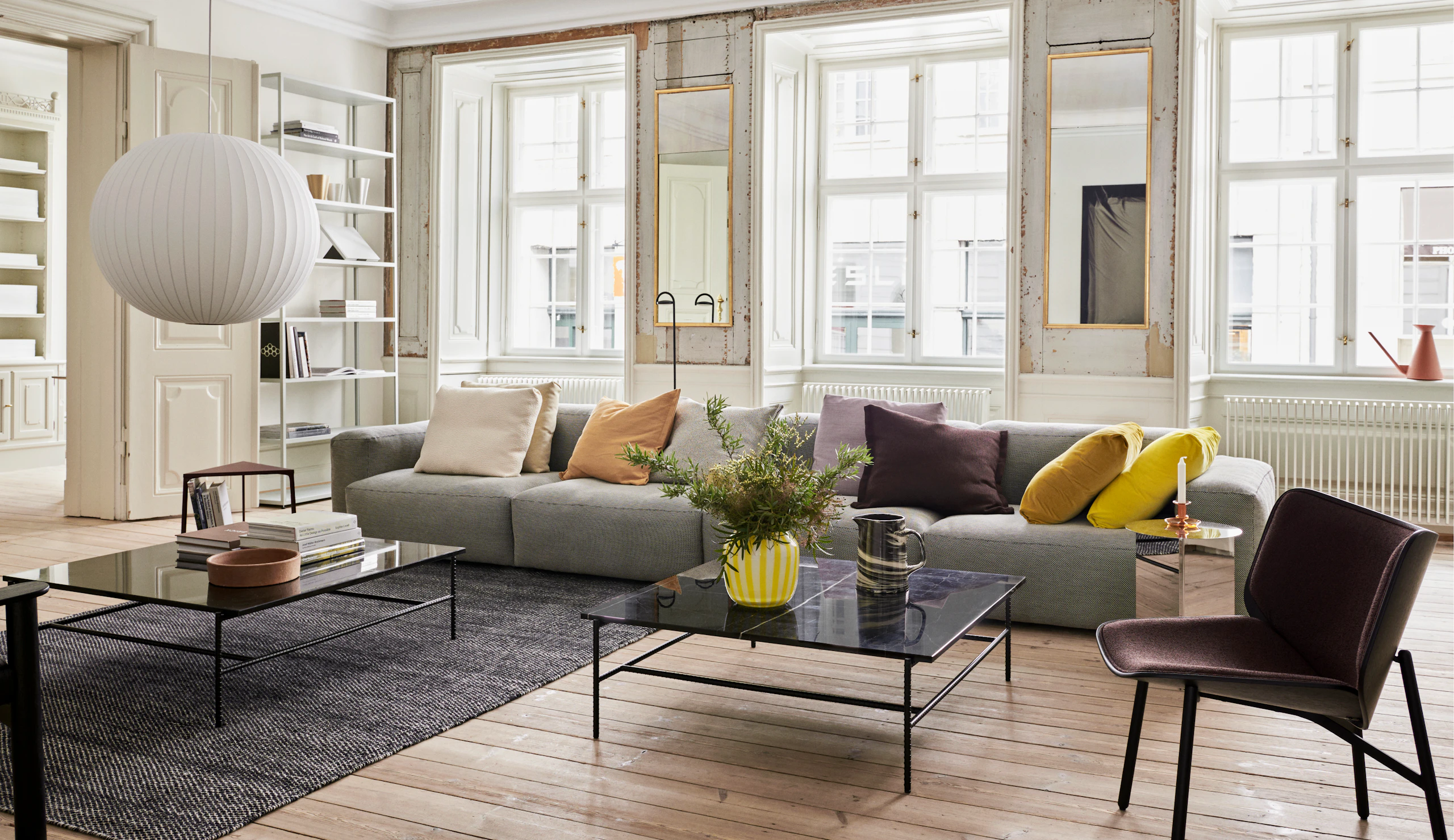 Two Rebar Coffee Tables in a lounge setting.