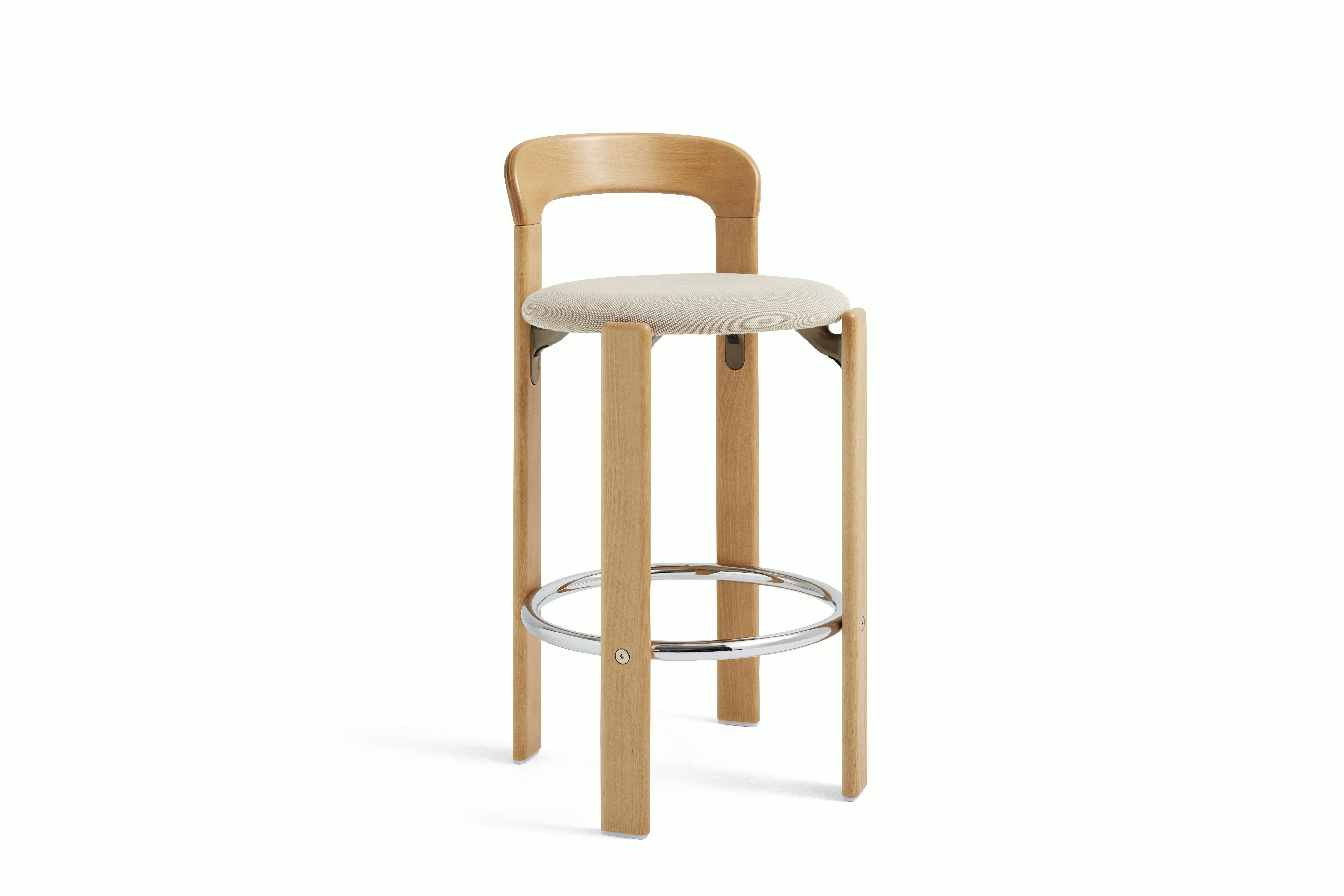 Rey Counter Stool with Upholstered Seat