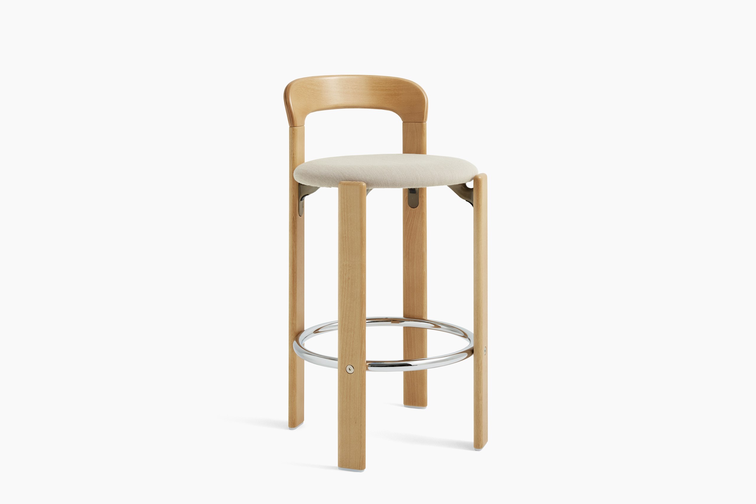 Rey Counter Stool with Upholstered Seat
