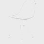 Eames Wire Chair Outdoor with white finish and wire base.