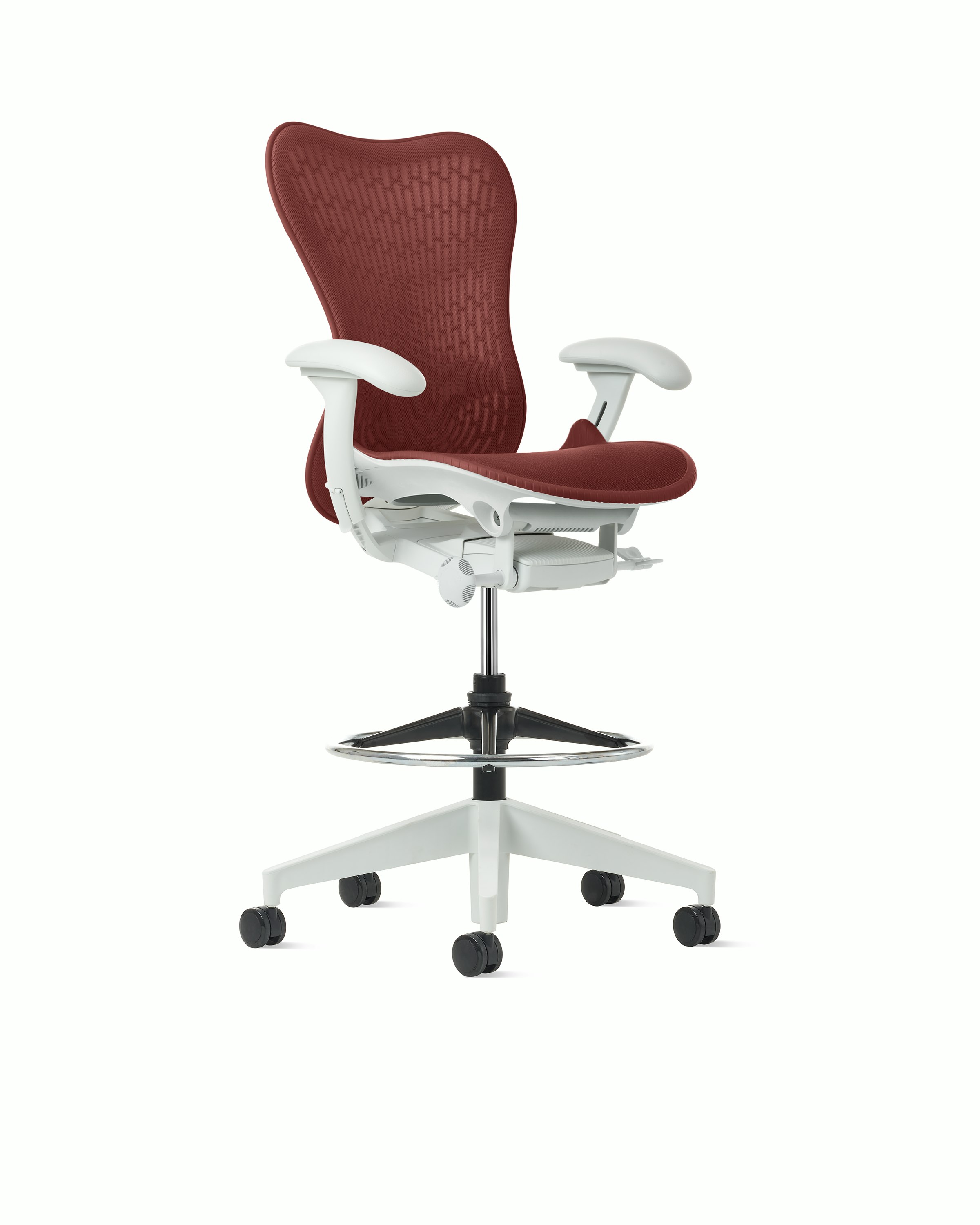 Mirra 2 Stool in Alpine with Cordovan Suspension and Fixed seat