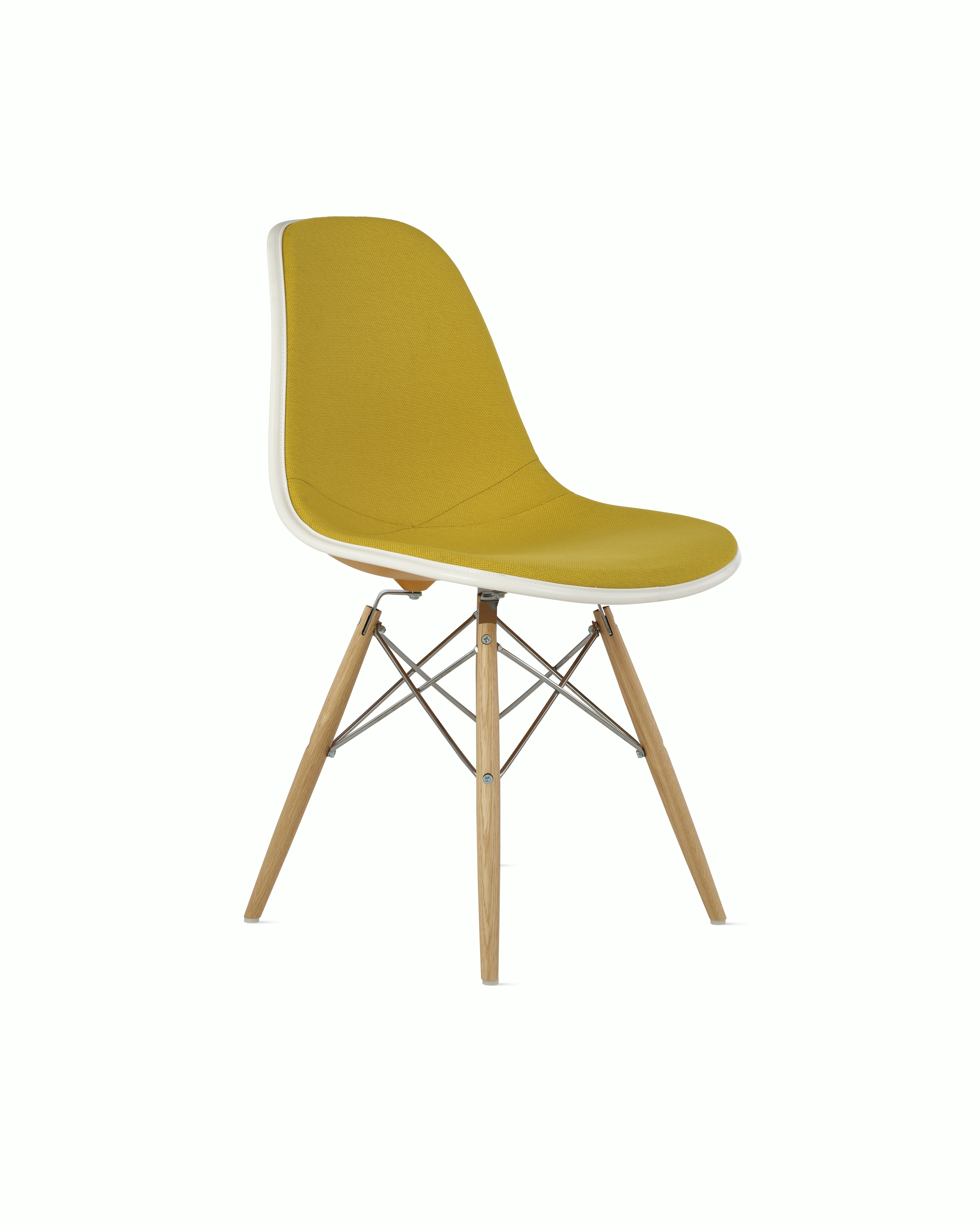 Eames Upholstered Molded Plastic Side Chair