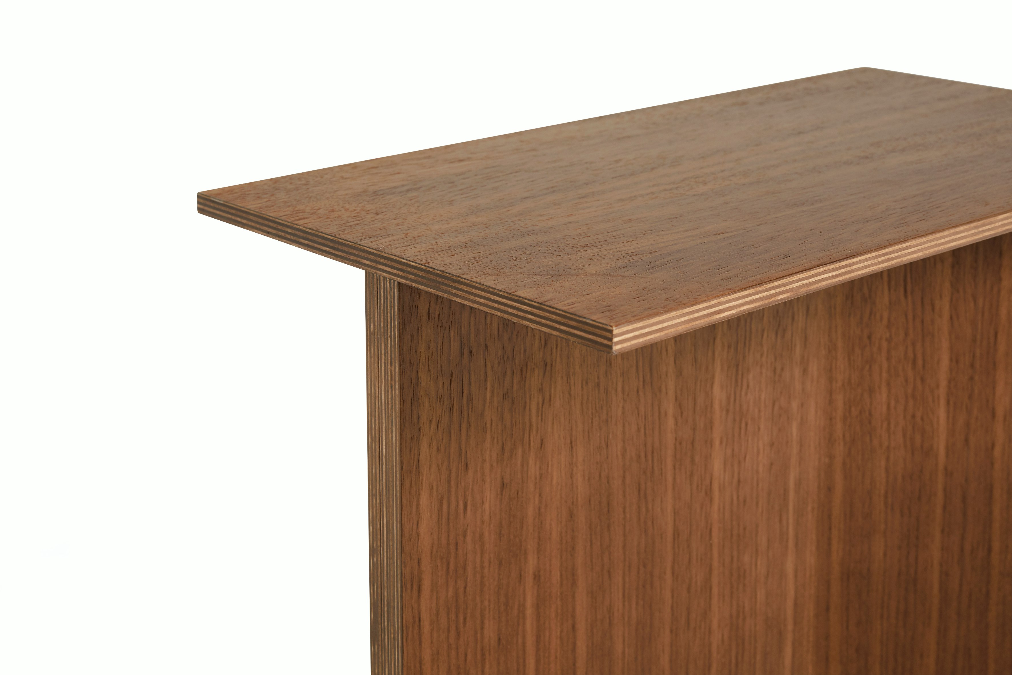 Wood Slit Side Table