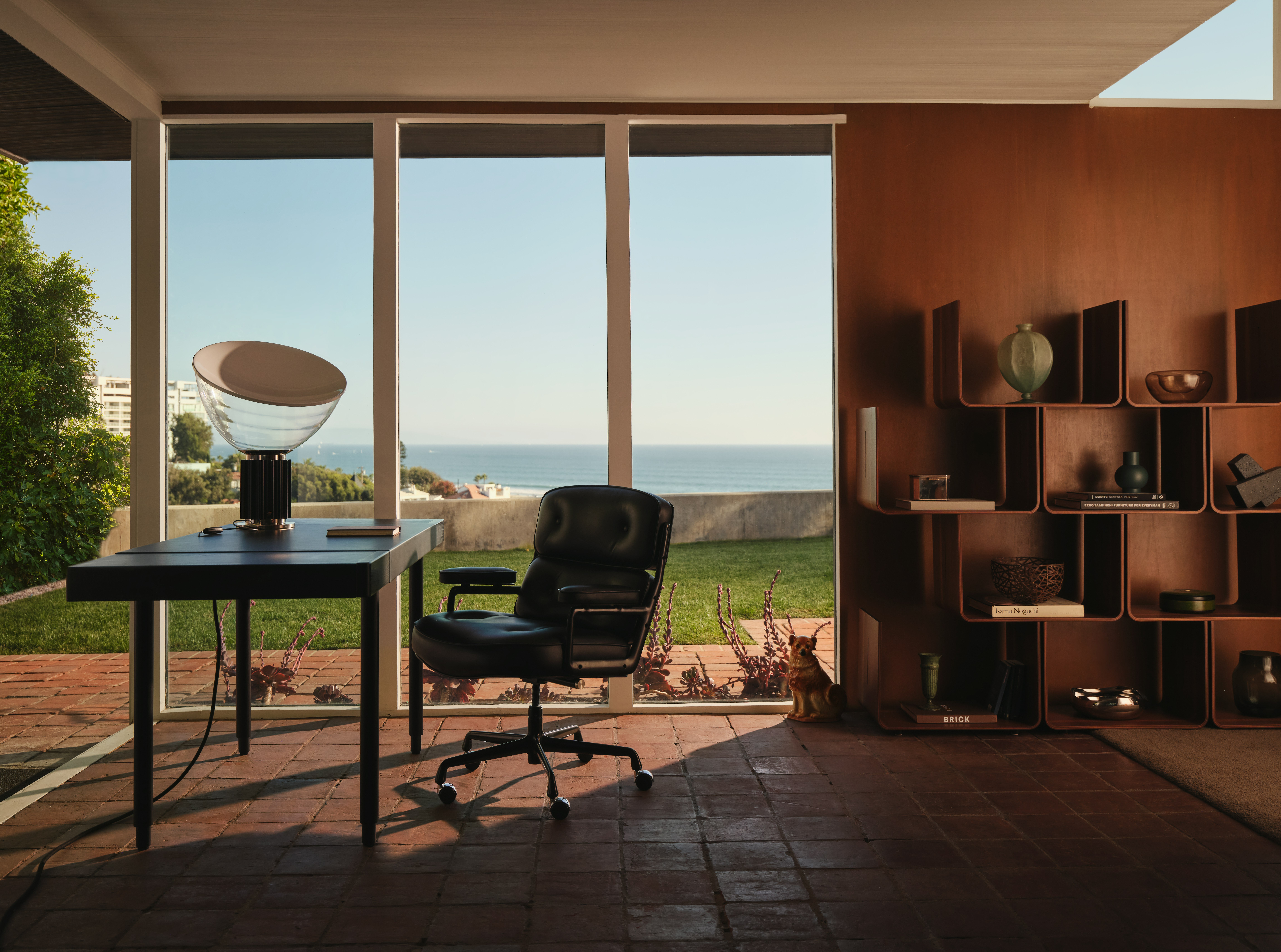 New Canaan Leatherwrap Sit-to-Stand Desk