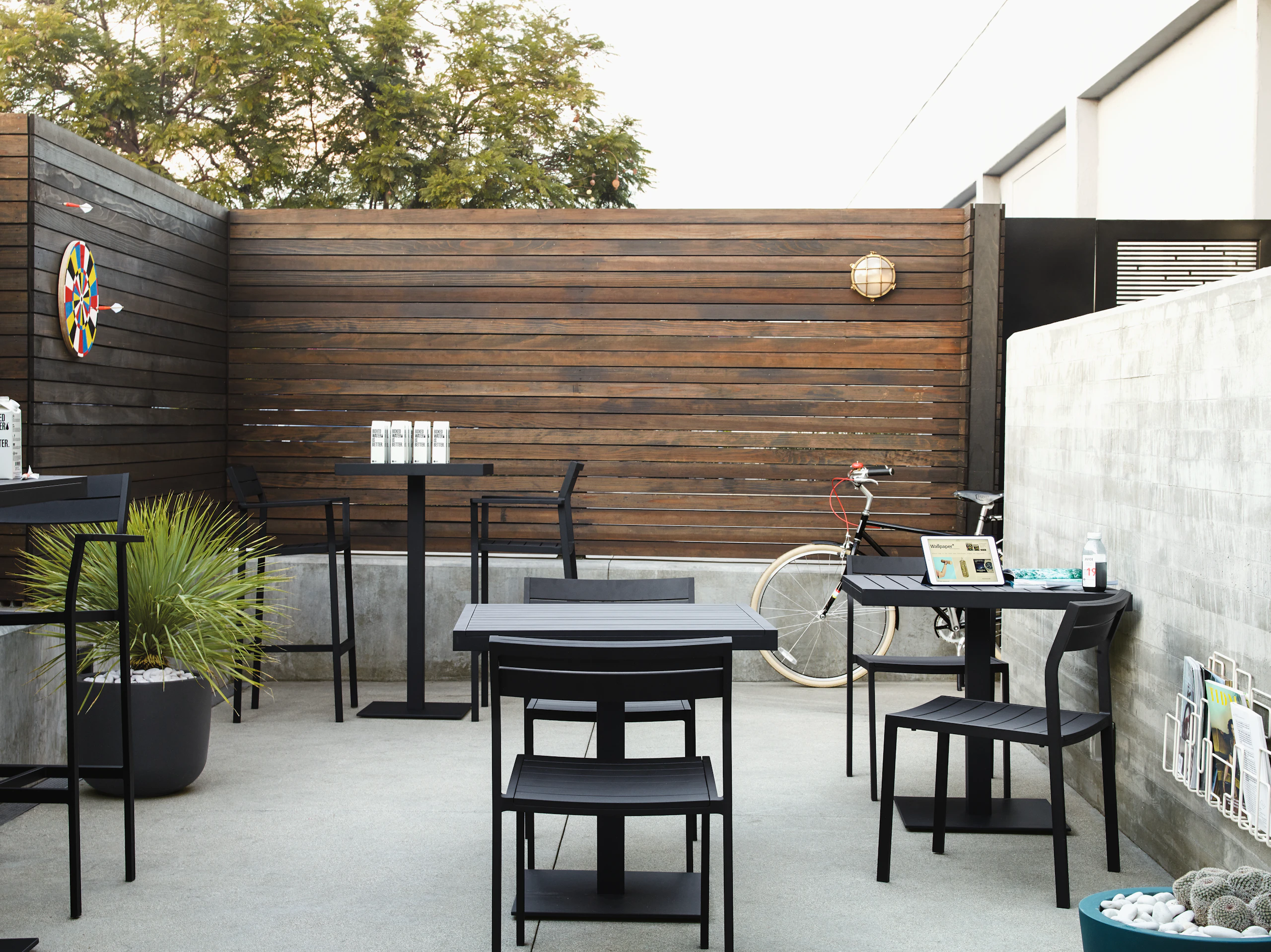 Eos Pedestal Bar-Height Table