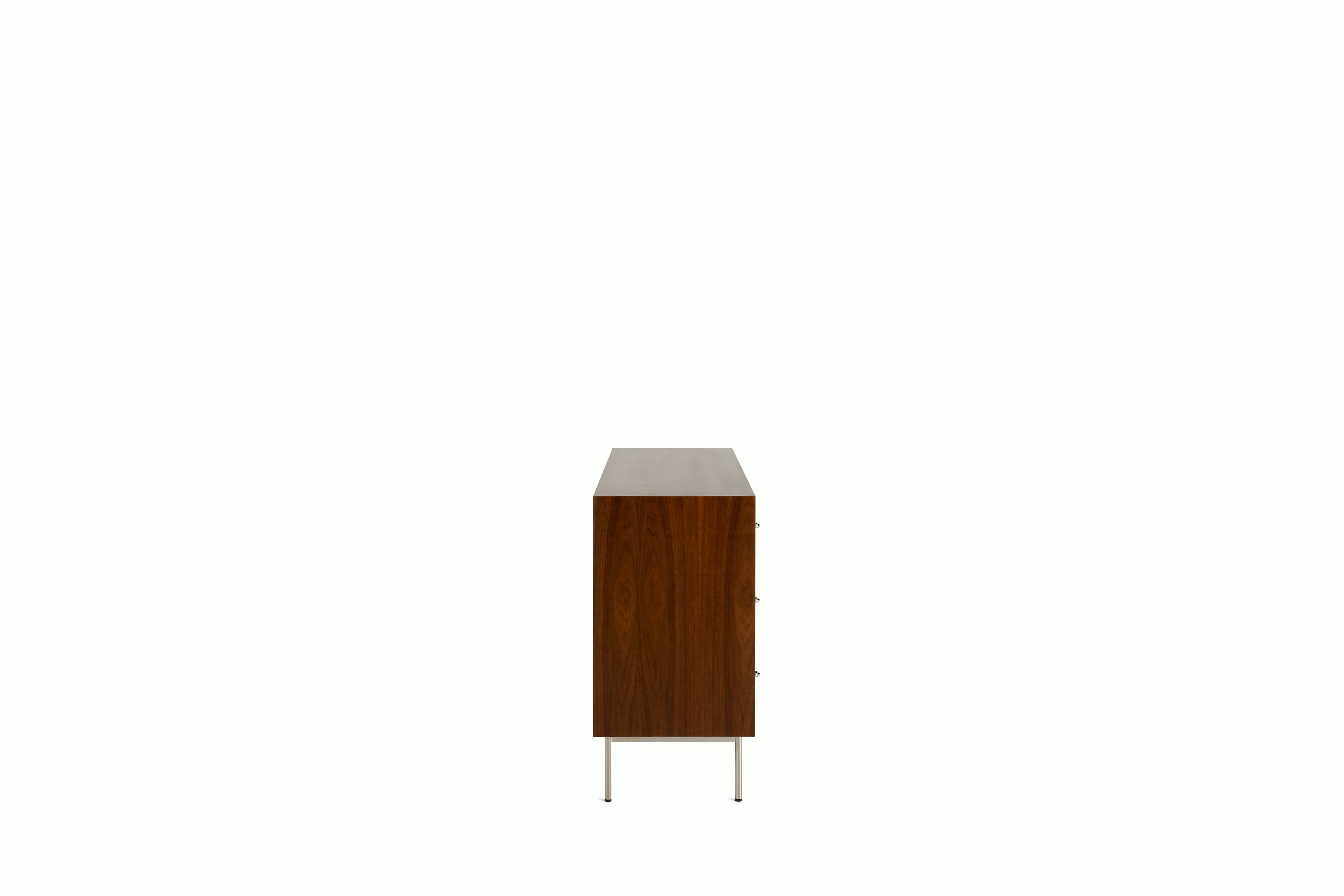 Loop 9-Drawer Dresser - Walnut, Chrome