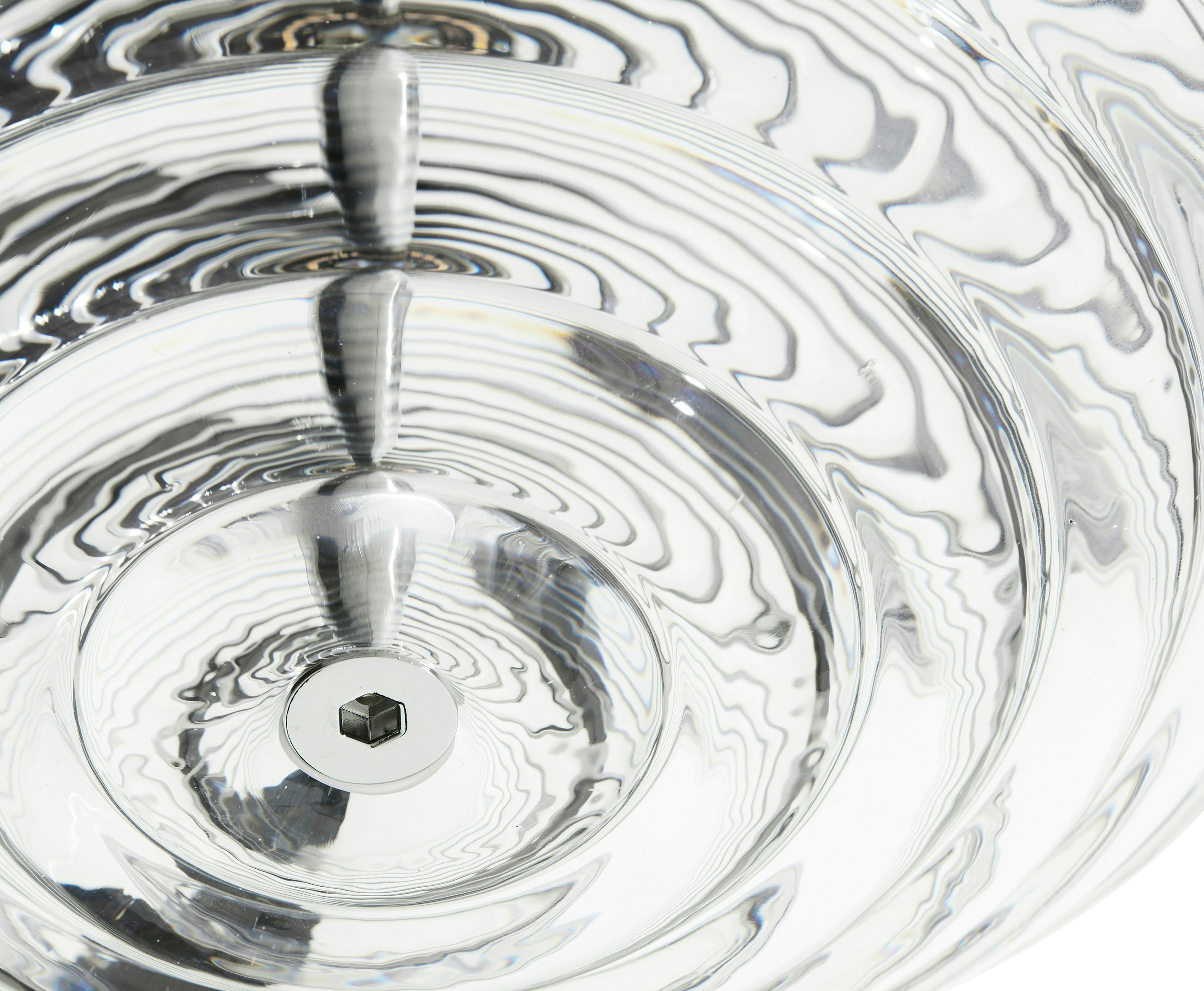 Press Pendant Sphere Clear LED - Glass