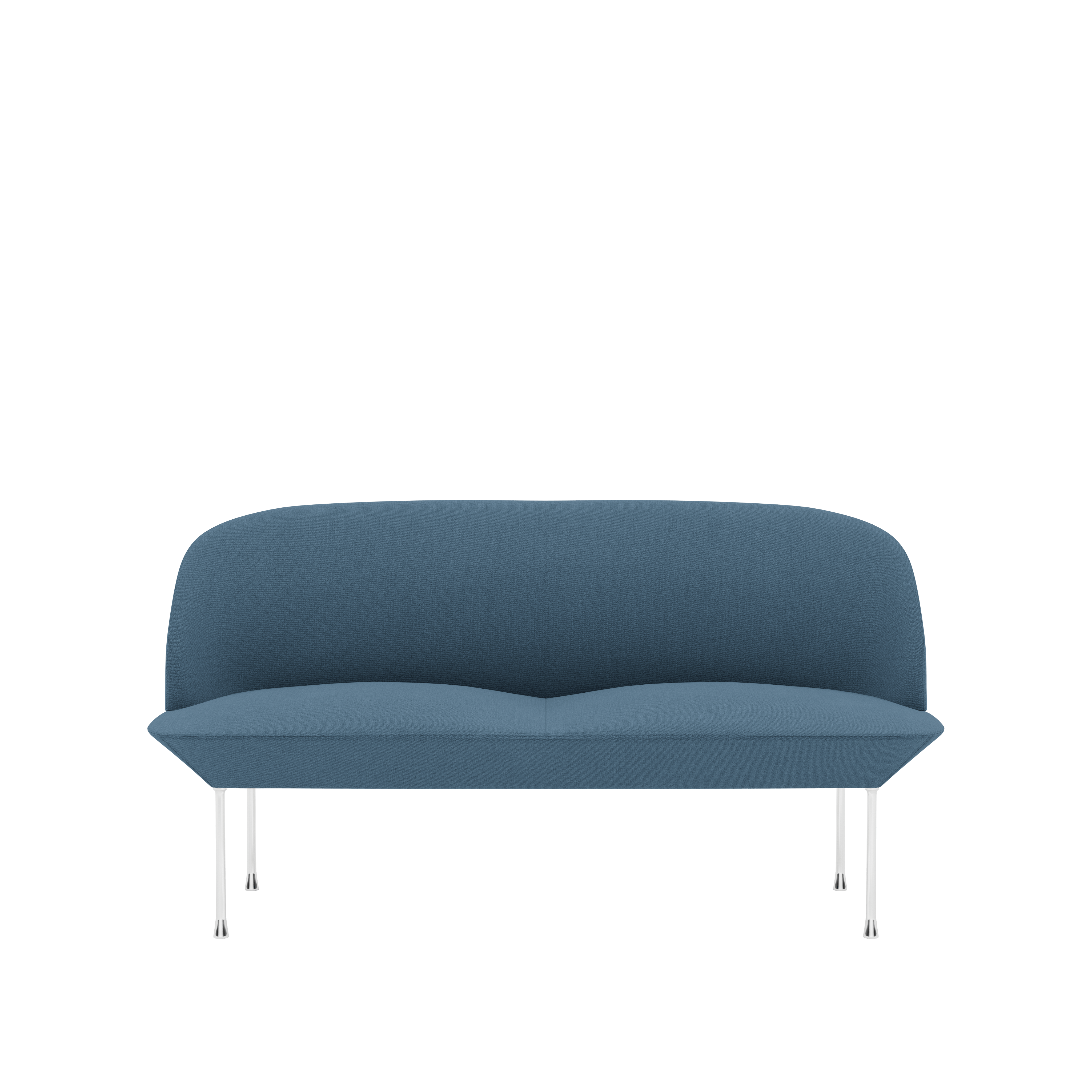 Oslo 2 Seater Sofa,  Vidar,  733 Periwinkle,  Chrome Base
