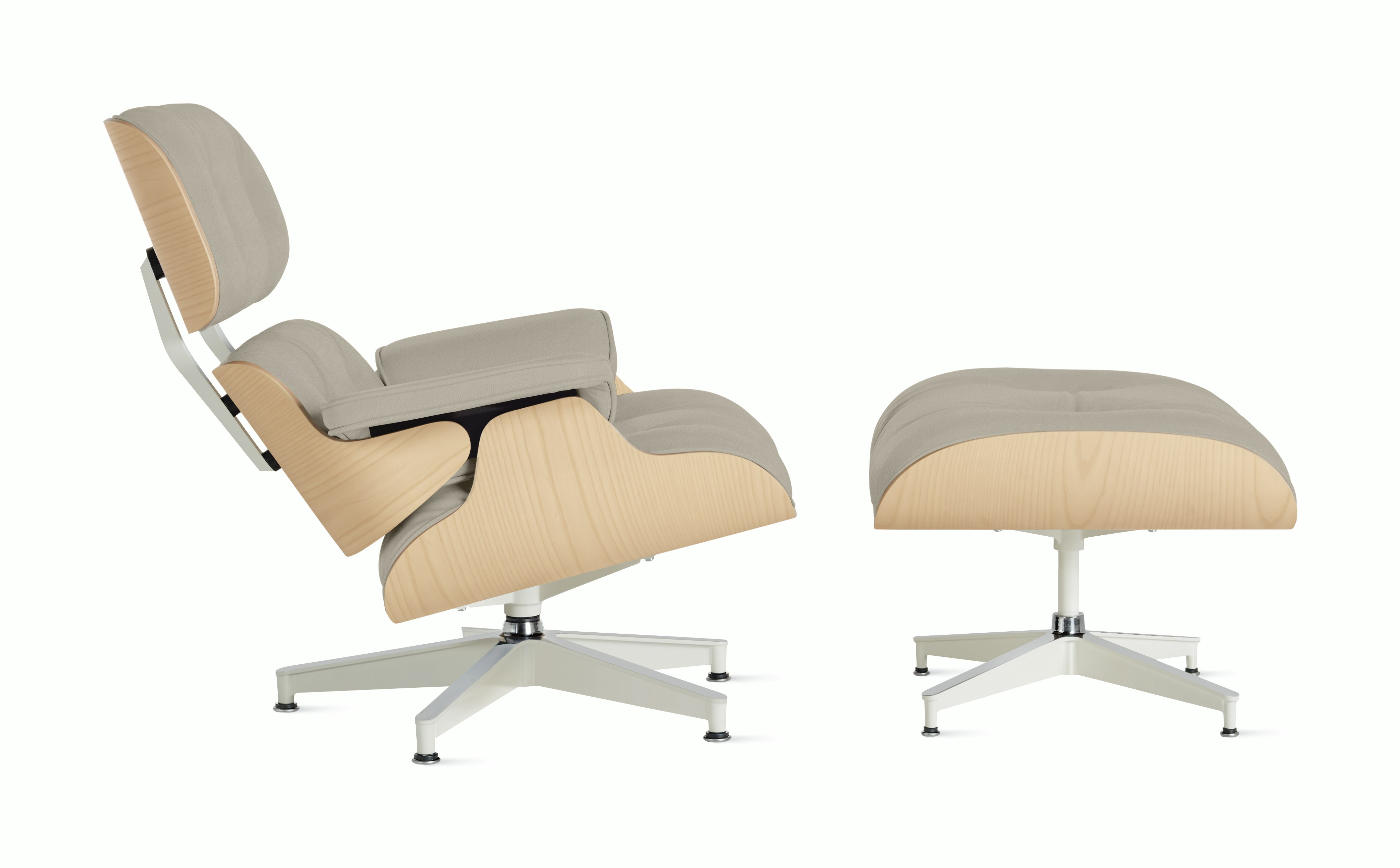 Eames Lounge and Ottoman in Prone and Stow leathers