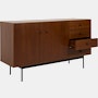Loop Credenza - Walnut,  Black