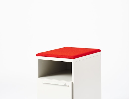 Anchor Pedestal Knoll Anchor Mobile Pedestal in White and Red