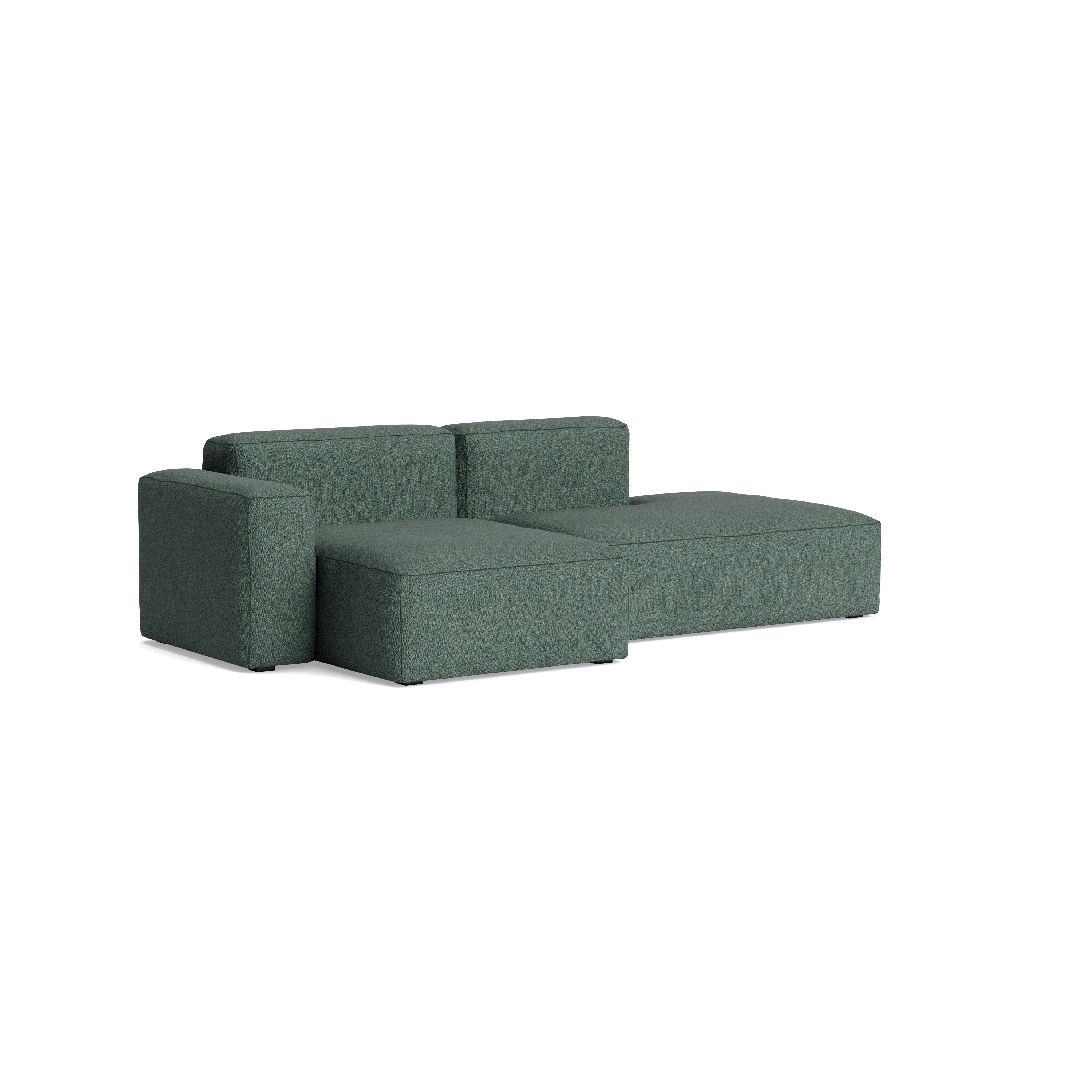 Mags SL Sectional Chaise - Left, Pecora, Green