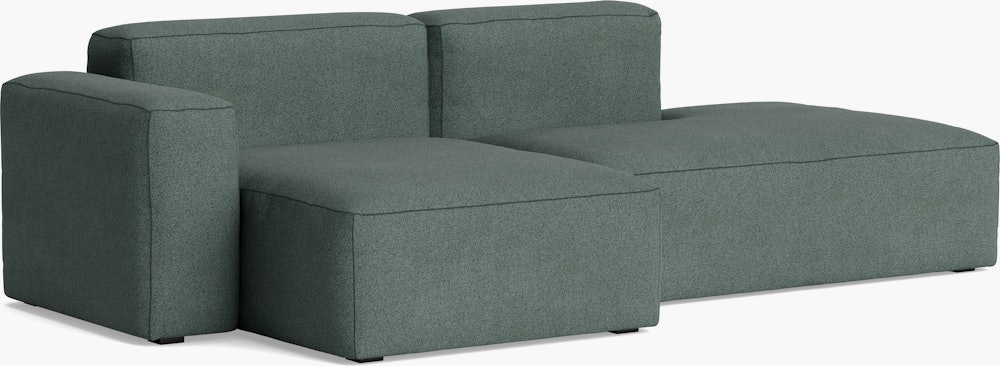Mags SL Sectional Chaise - Left, Pecora, Green