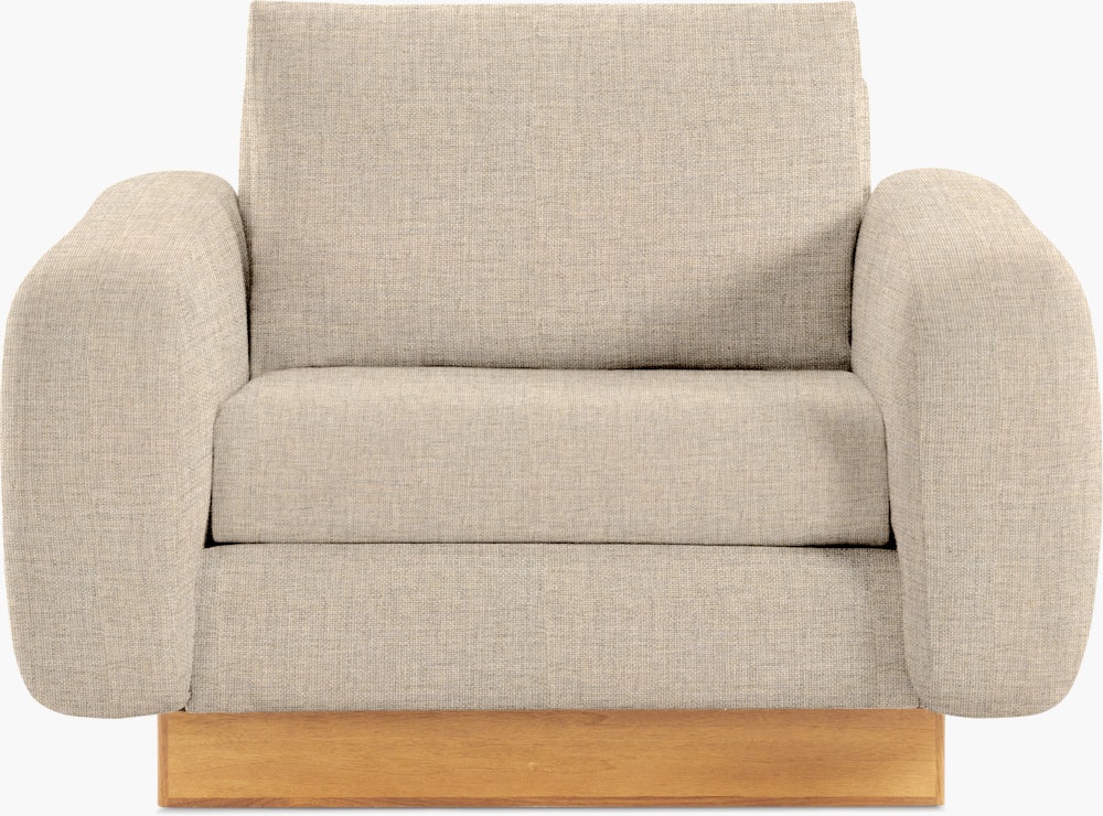 Mesa Lounge Chair - Amelia,  Bisque,  Oak