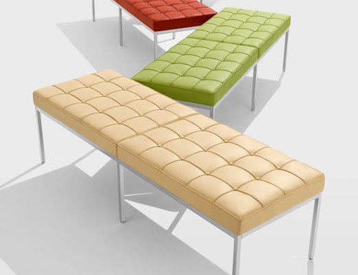 Florence Knoll Bench Florence Knoll Benches in Spinneybeck leather