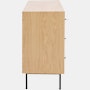 Loop Nine Drawer Dresser - Oak,  Black