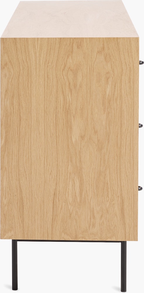 Loop Nine Drawer Dresser - Oak,  Black