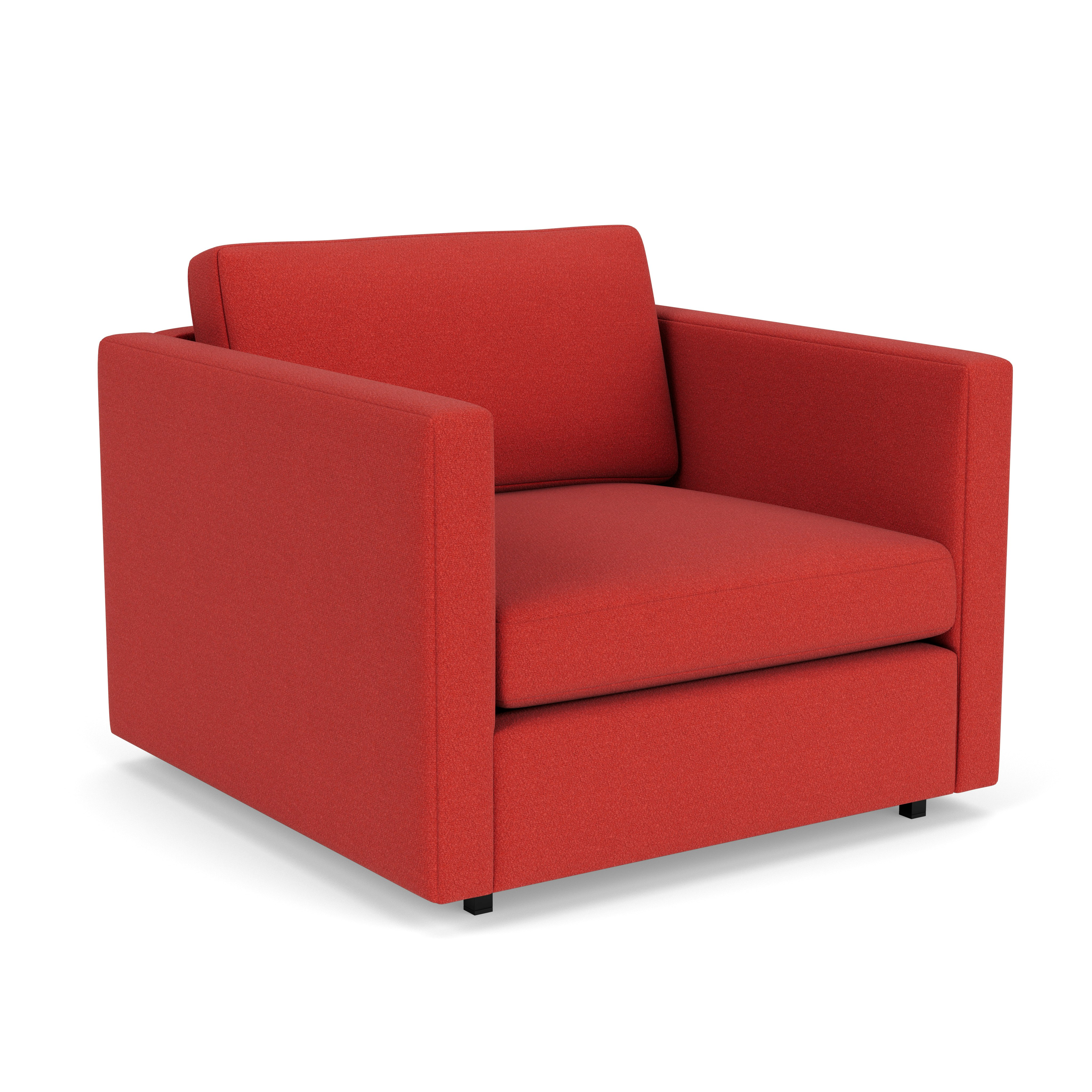 Pfister Armchair - Classic Boucle, Fiery