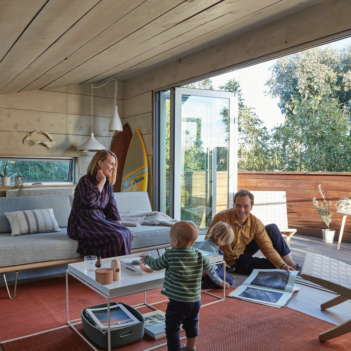 Nelson Daybed with Back Bolsters and Matt Titone Family