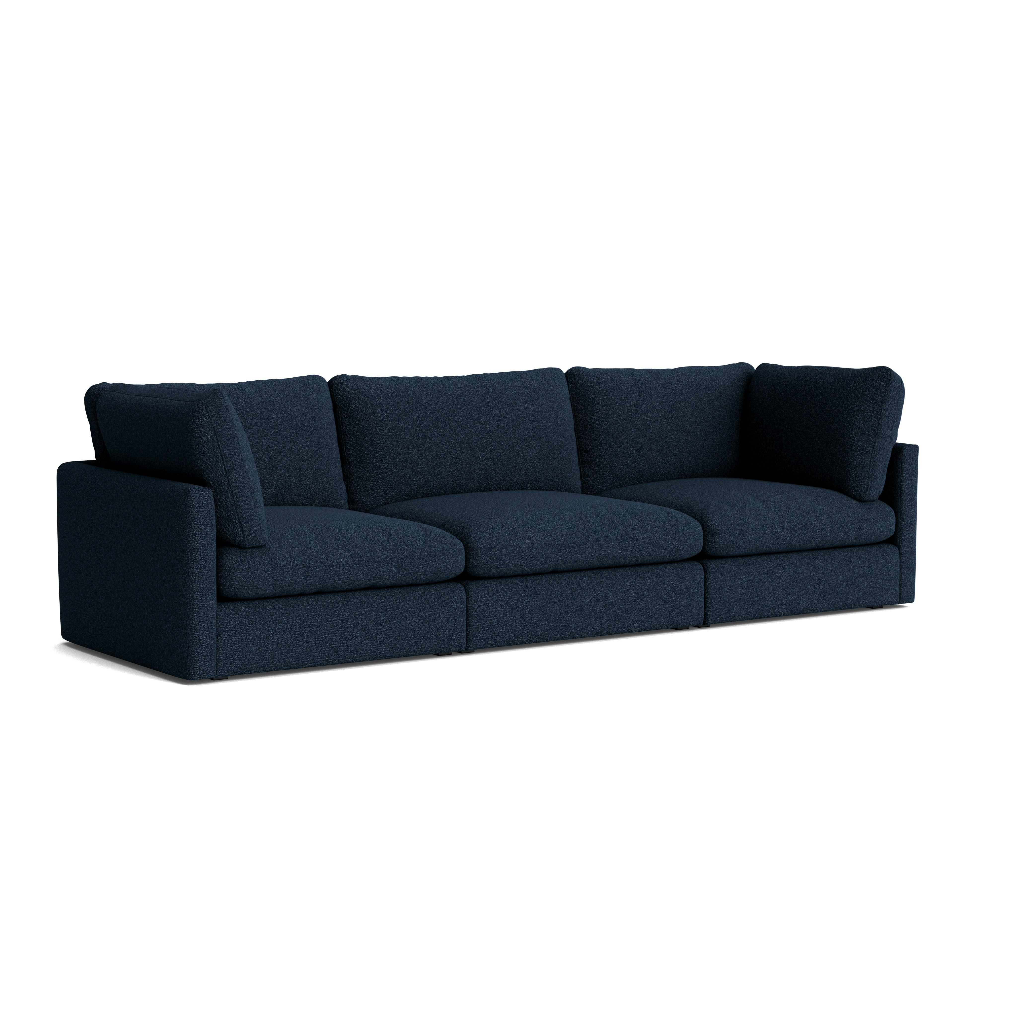 Hackney Compact 3 Seat Sofa - Flamiber, J4 Dark Blue