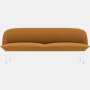 Oslo 3 Seater Sofa,  Vidar,  472 Burnt Yellow,  Chrome Base