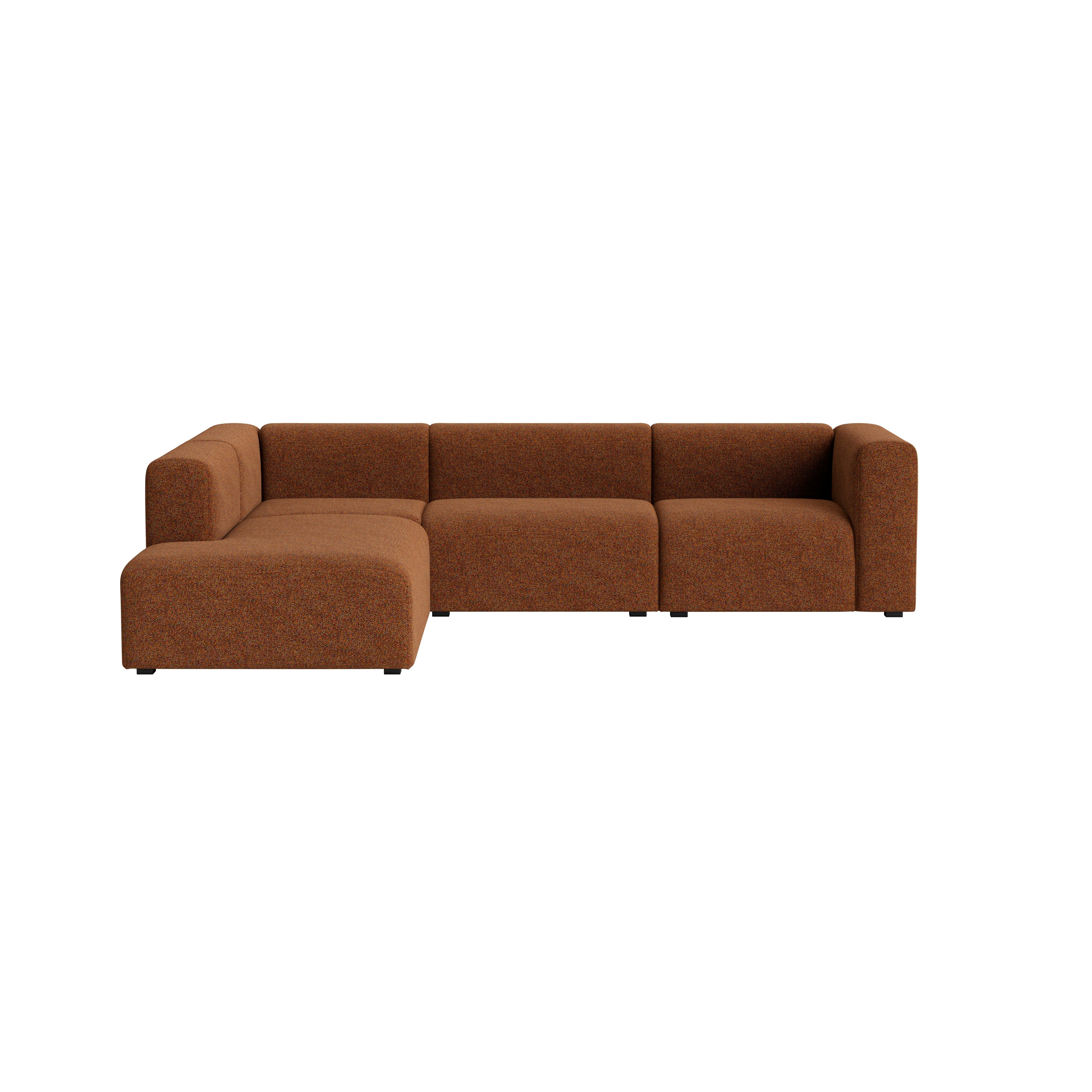 Mags L-Shaped Sectional - Left, Loft, 500 Flame